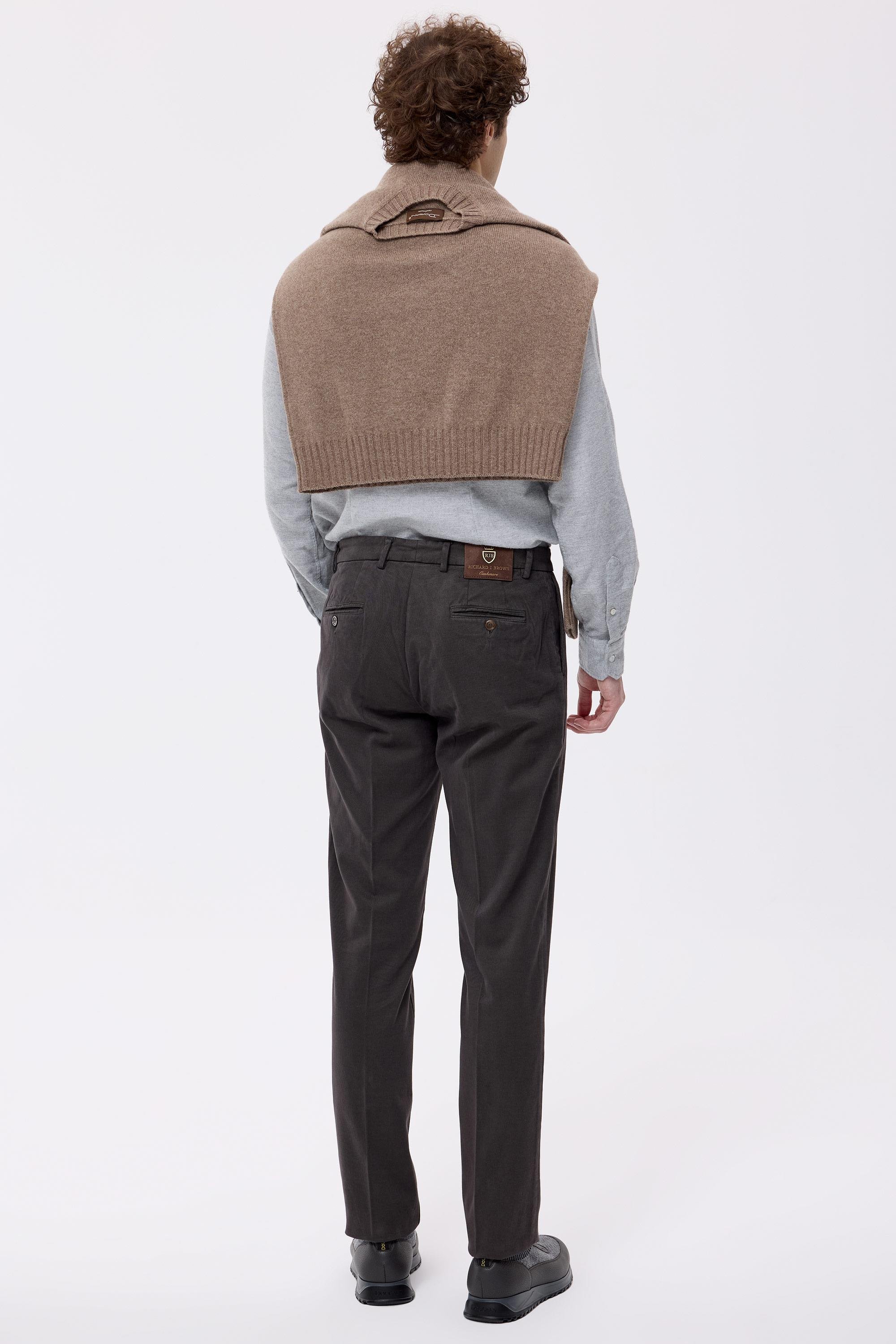 Kahverengi Pamuk Kaşmir Chino Pantolon