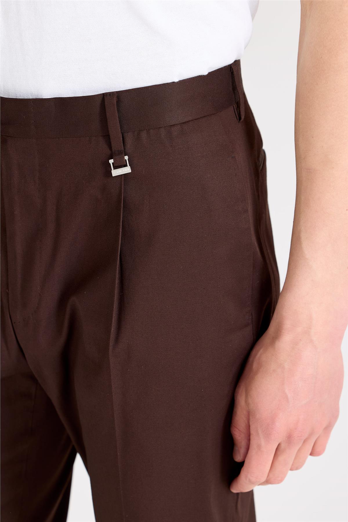 Kahverengi Pamuk Pantolon 