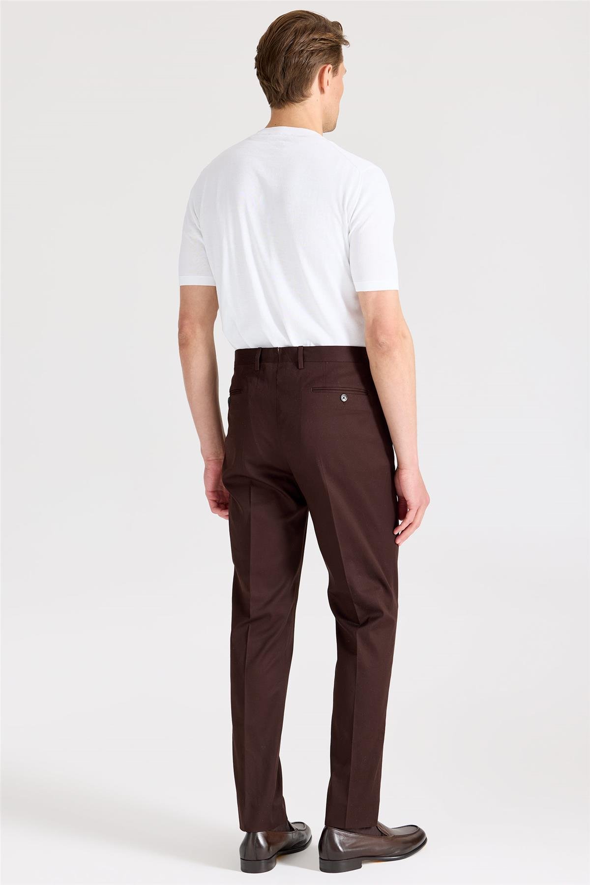 Kahverengi Pamuk Pantolon 