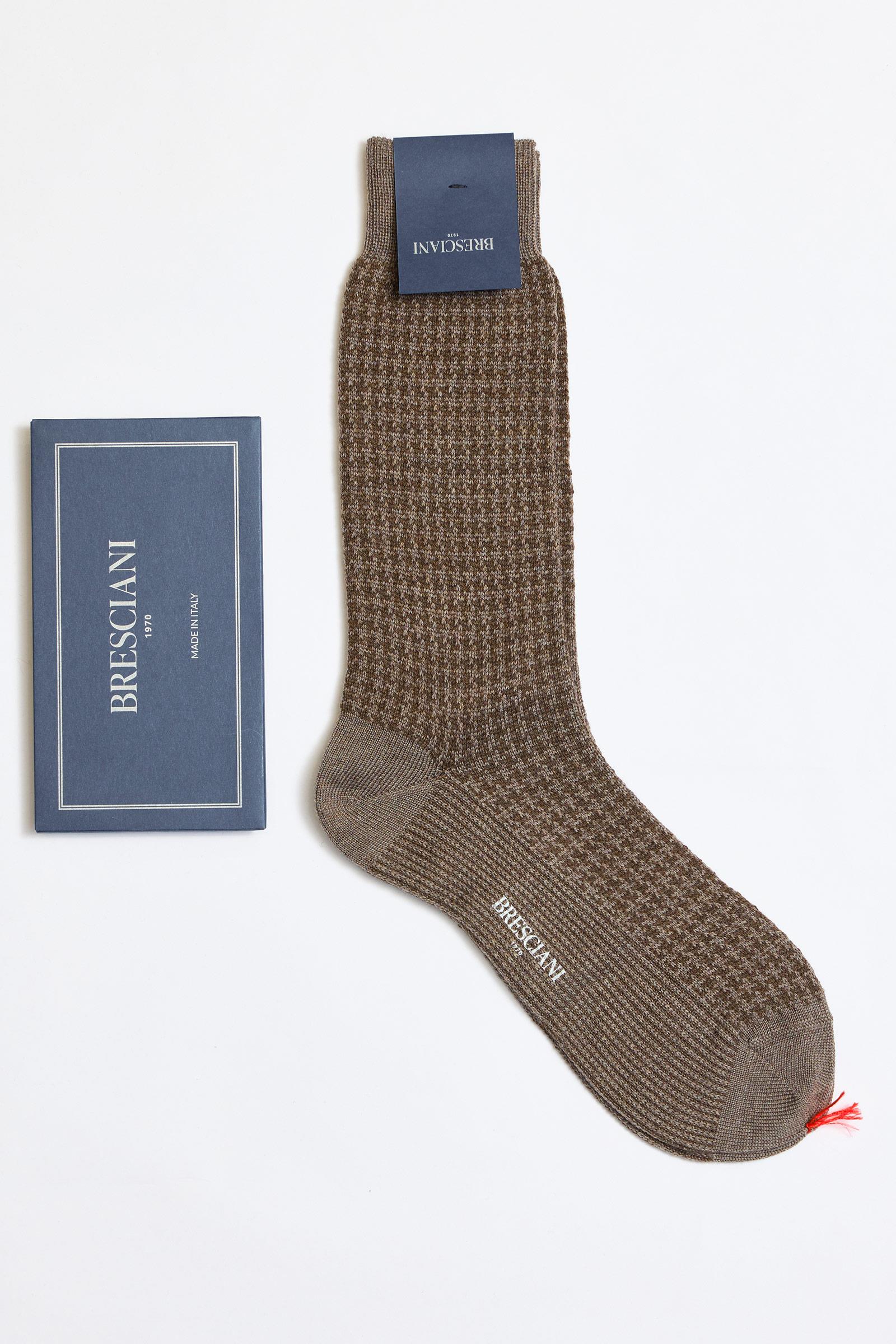 Kahverengi Yün Kaşmir Çorap