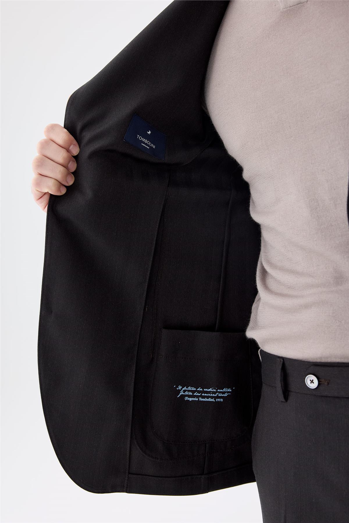 Kahverengi Zero Gravity Yün Takım Elbise 