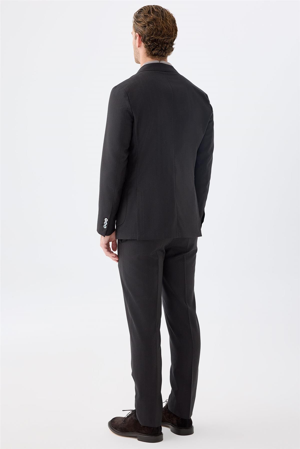 Kahverengi Zero Gravity Yün Takım Elbise 