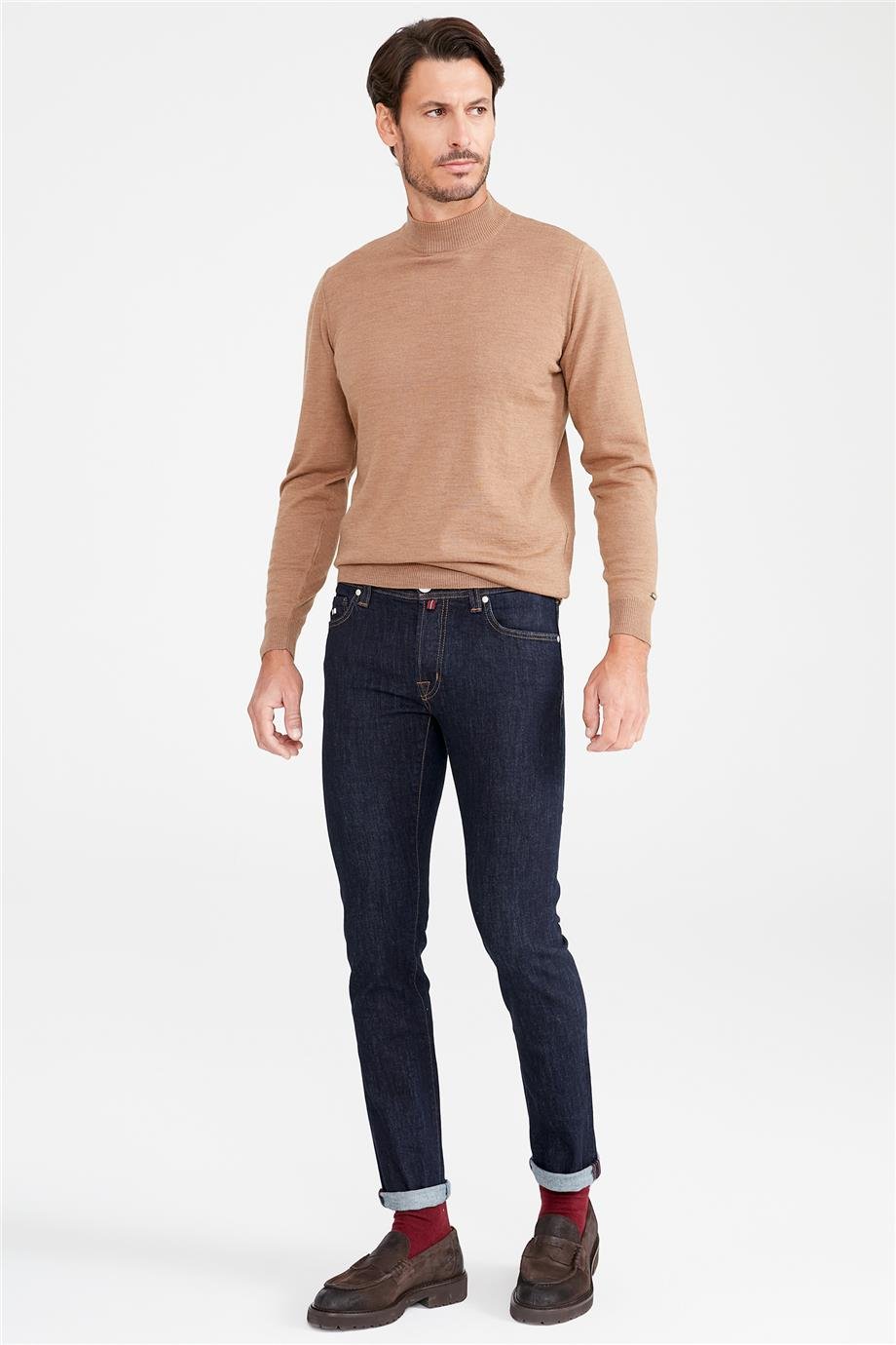 Koyu Mavi Denim Pantolon