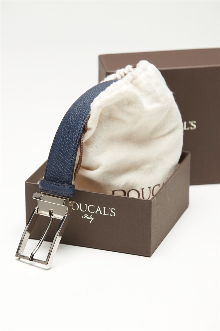 Koyu Mavi Erkek Deri Kemer