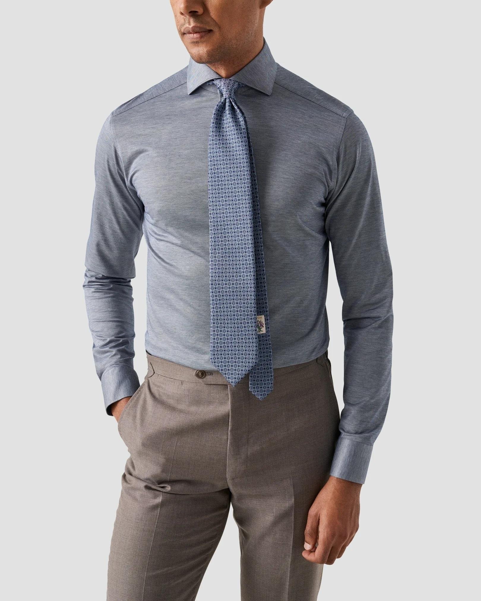 Koyu Mavi Filo Di Scozia Gömlek 