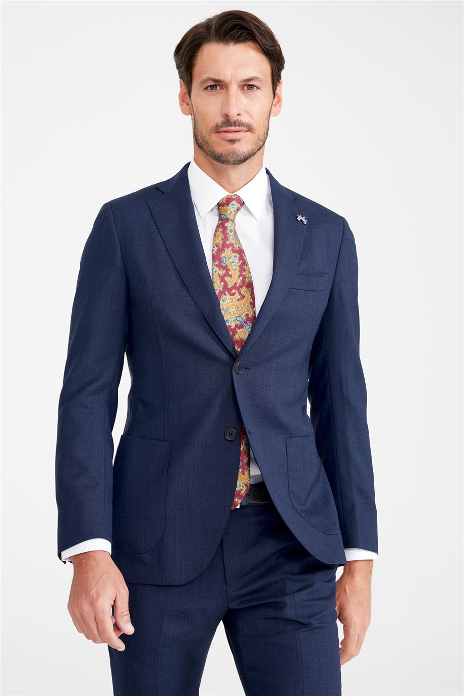 Koyu Mavi Yün Takım Elibse