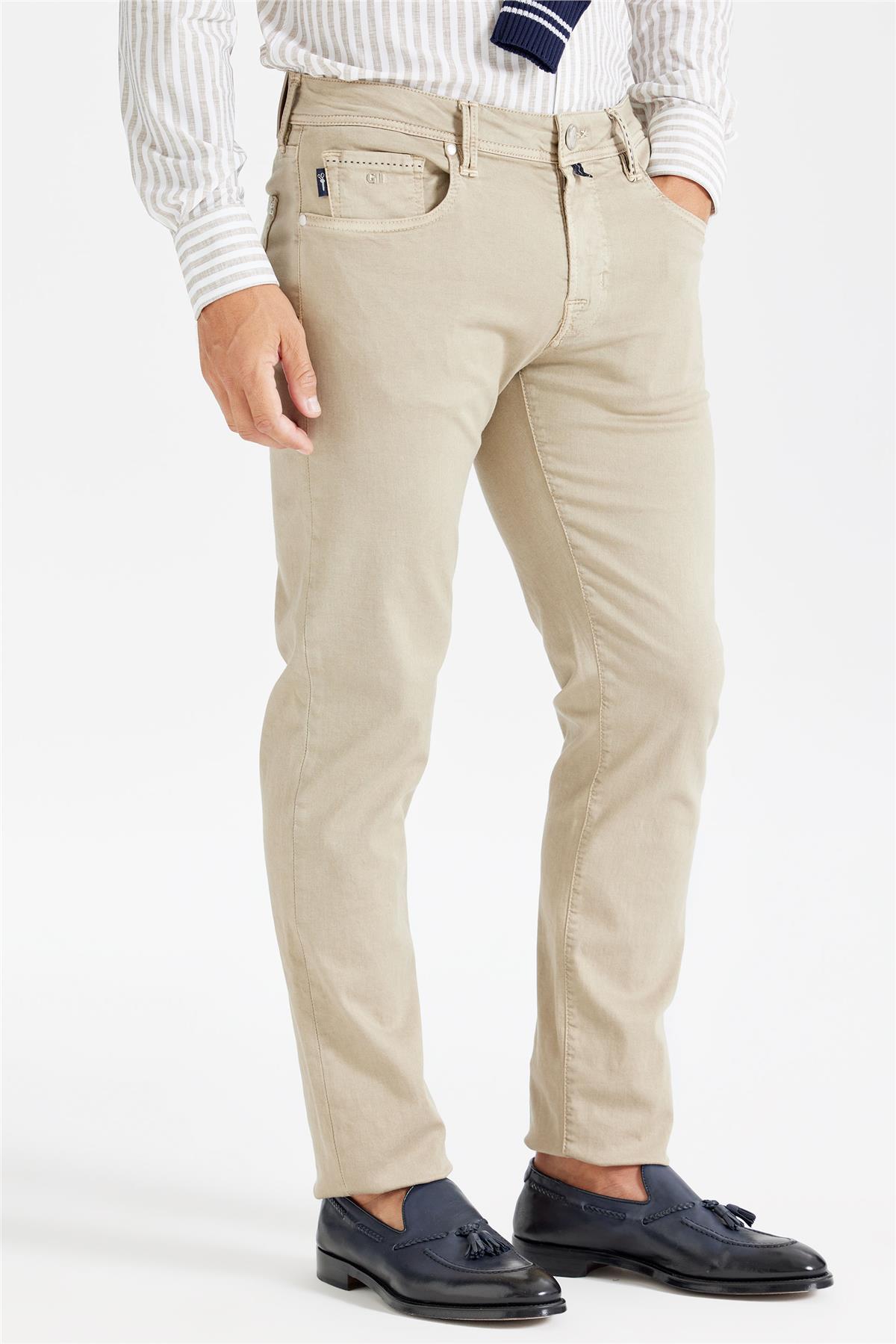 Kum Beji 5 Cep Chino Pantolon 