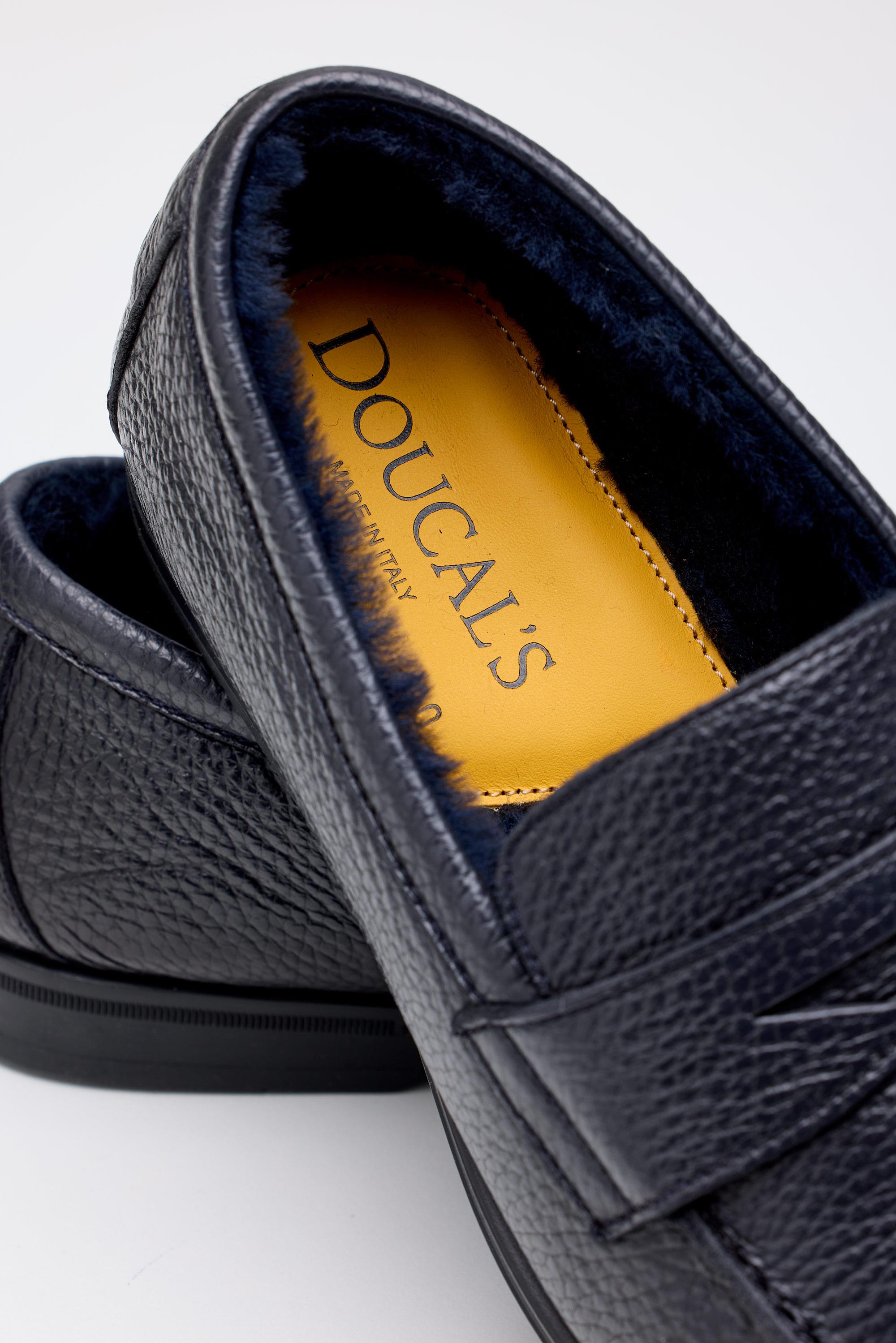 Lacivert Deri Penny Loafer 