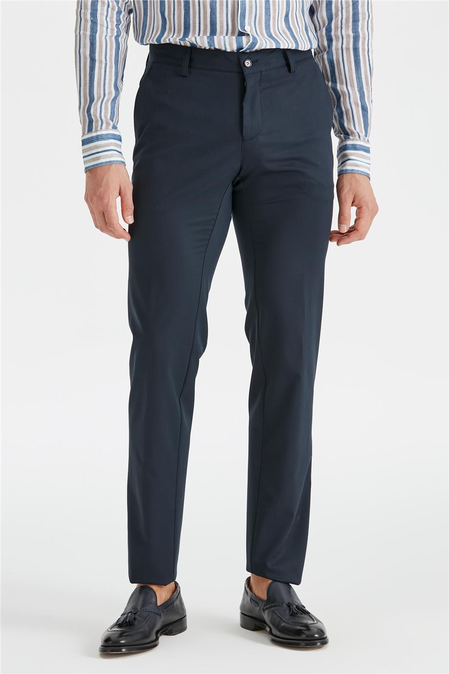 Lacivert Erkek Pamuk Pantolon