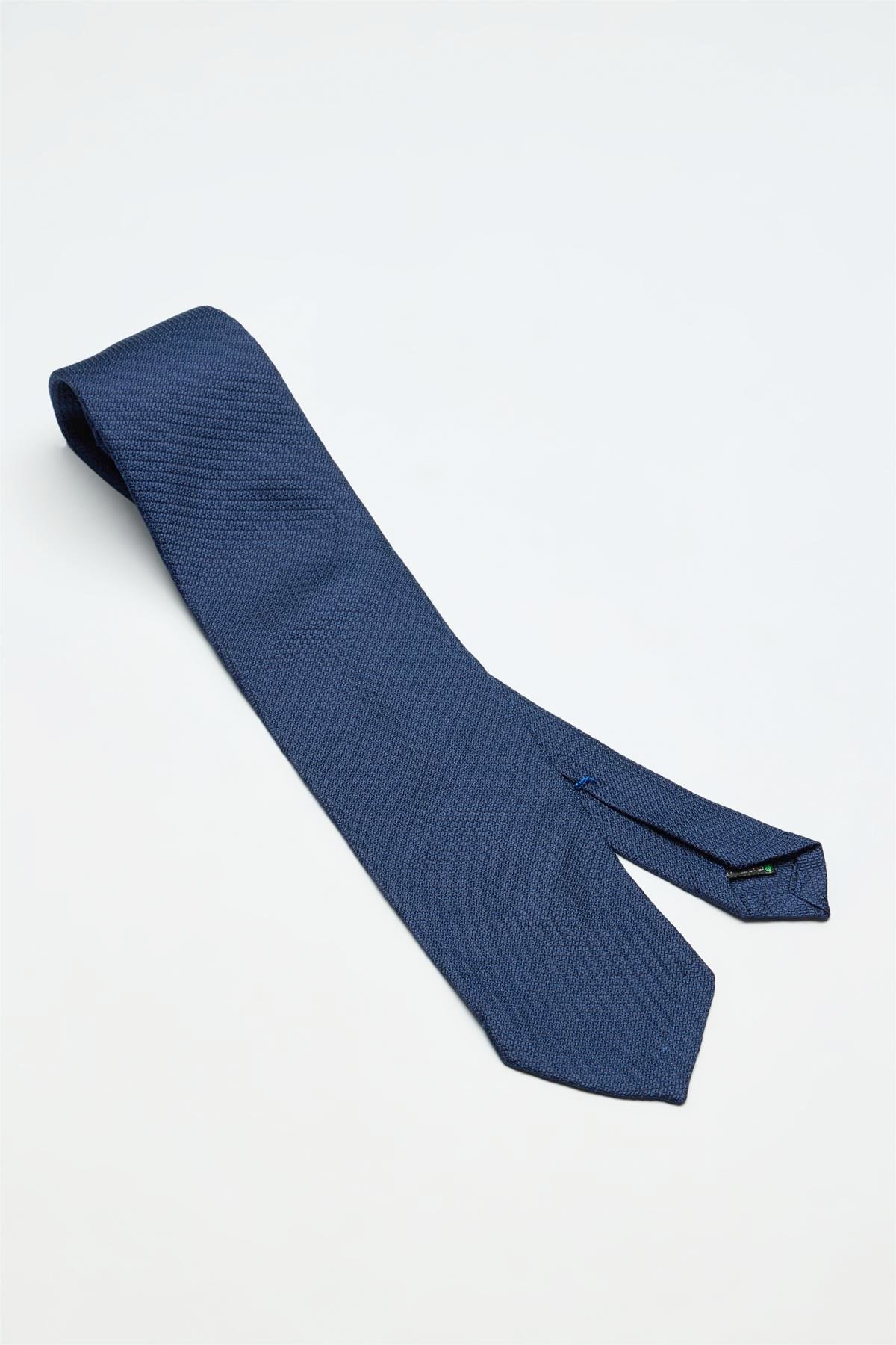Lacivert Garza İpek Kravat