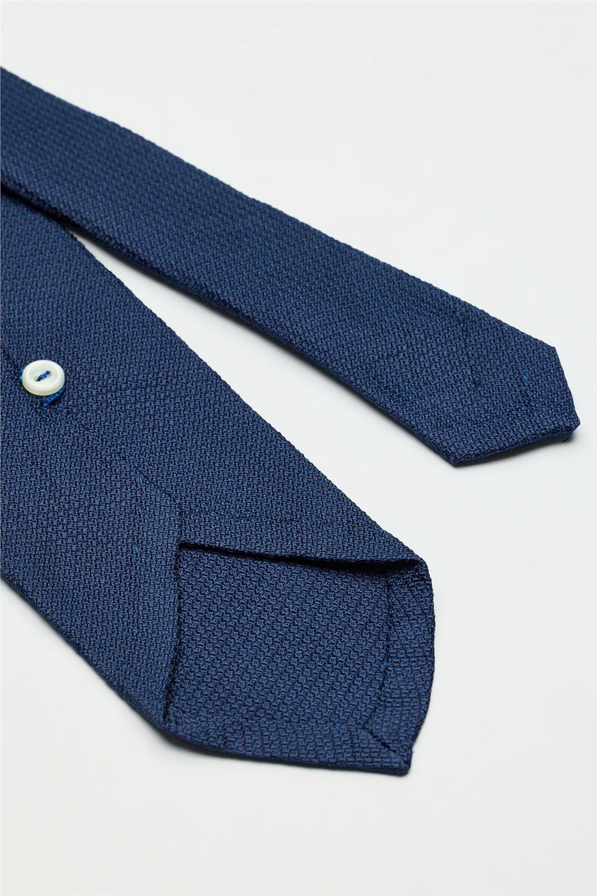 Lacivert Garza İpek Kravat