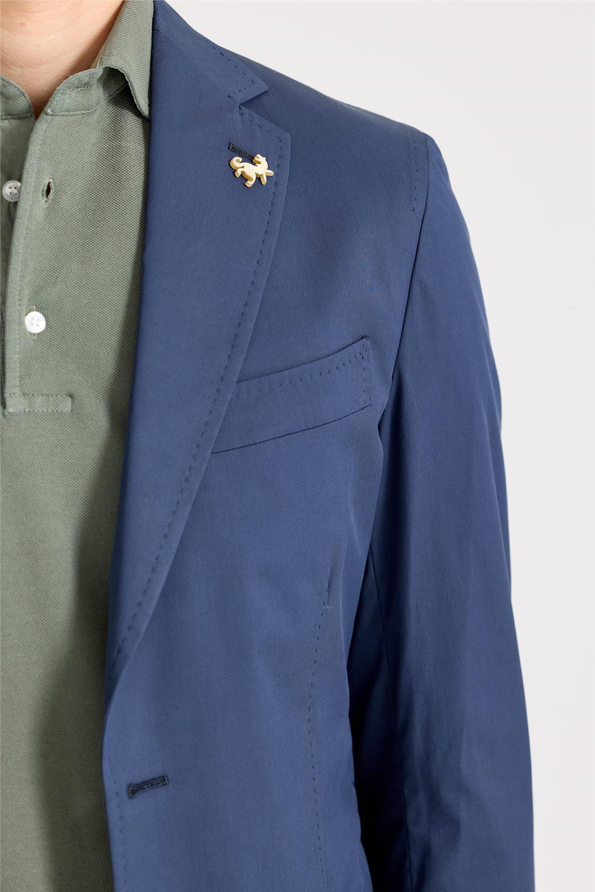 Lacivert Pamuk Ceket