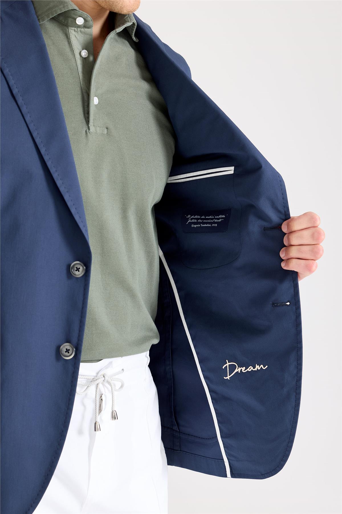 Lacivert Pamuk Ceket