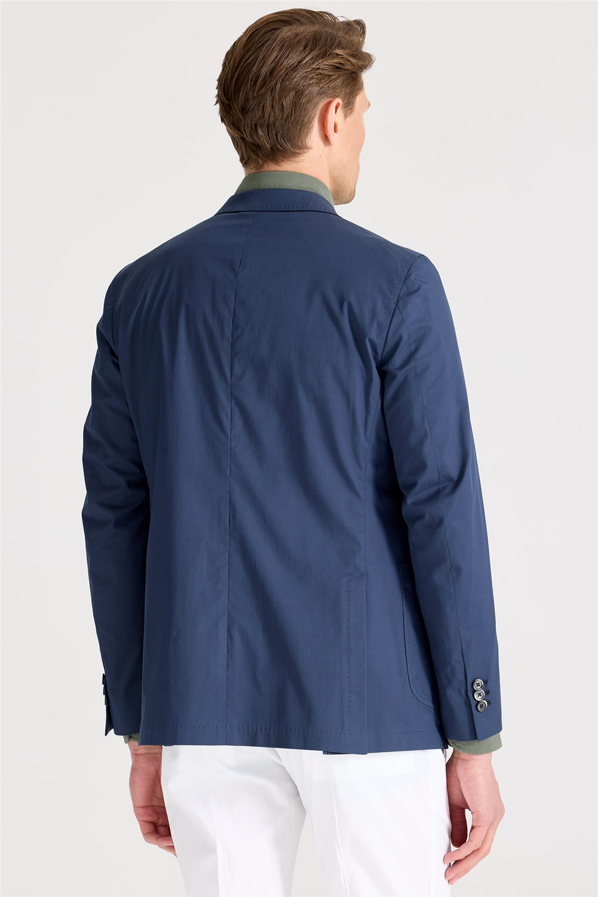 Lacivert Pamuk Ceket