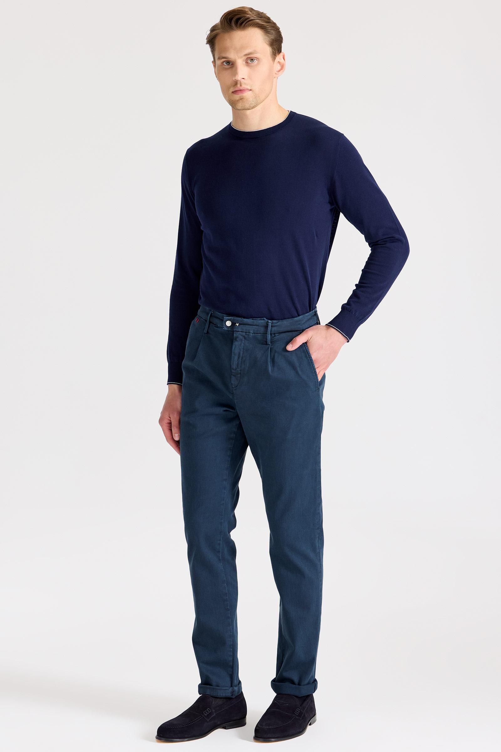 Lacivert Pamuk Chino Pantolon