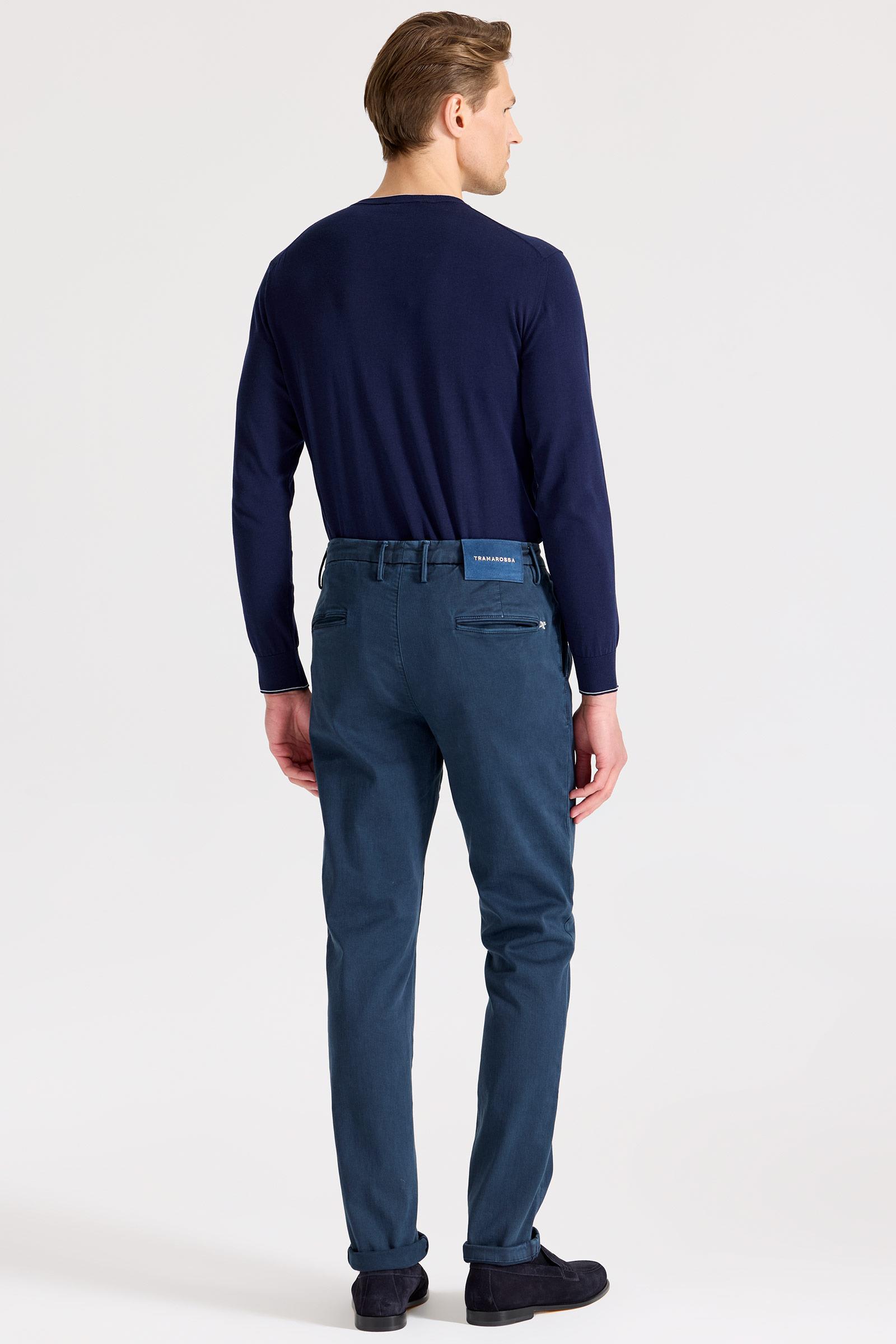 Lacivert Pamuk Chino Pantolon