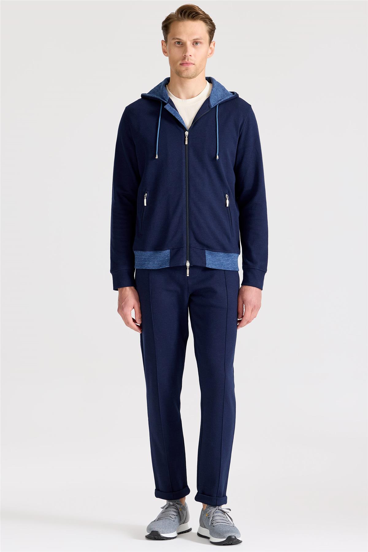 Lacivert Pamuk Eşofman Takımı