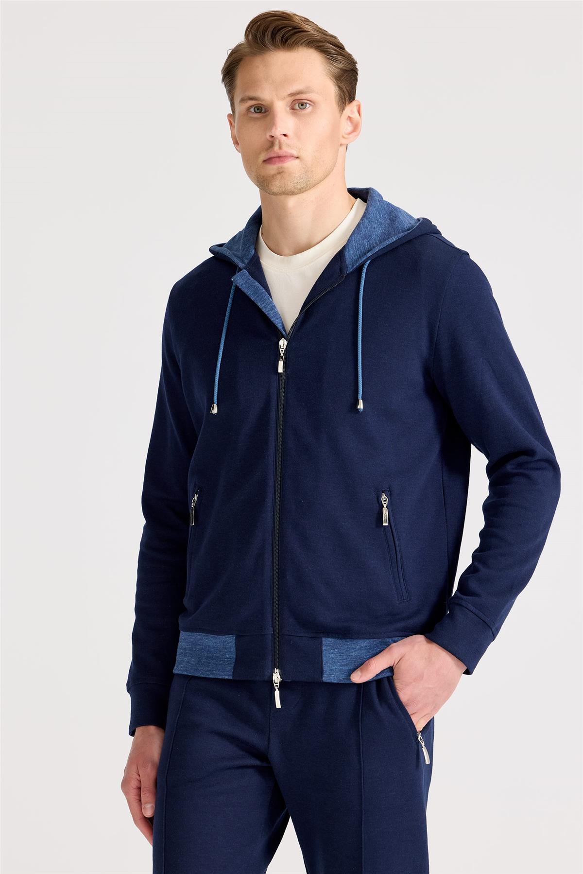 Lacivert Pamuk Eşofman Takımı