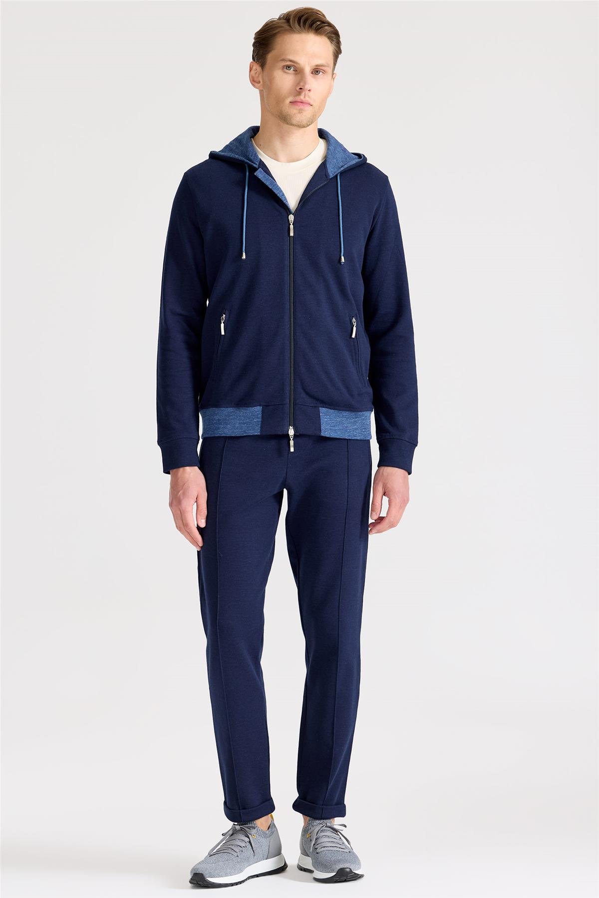 Lacivert Pamuk Eşofman Takımı