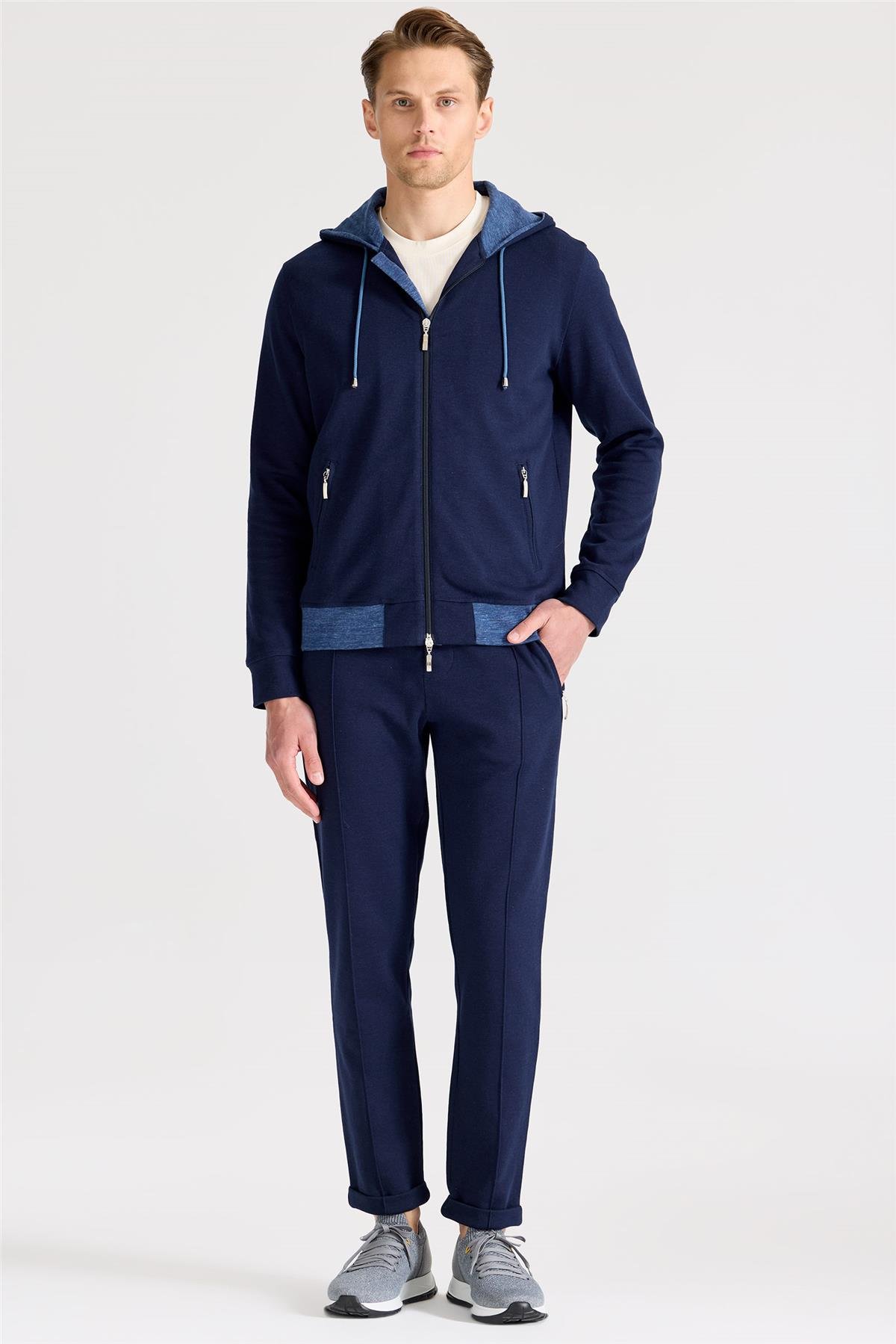 Lacivert Pamuk Eşofman Takımı