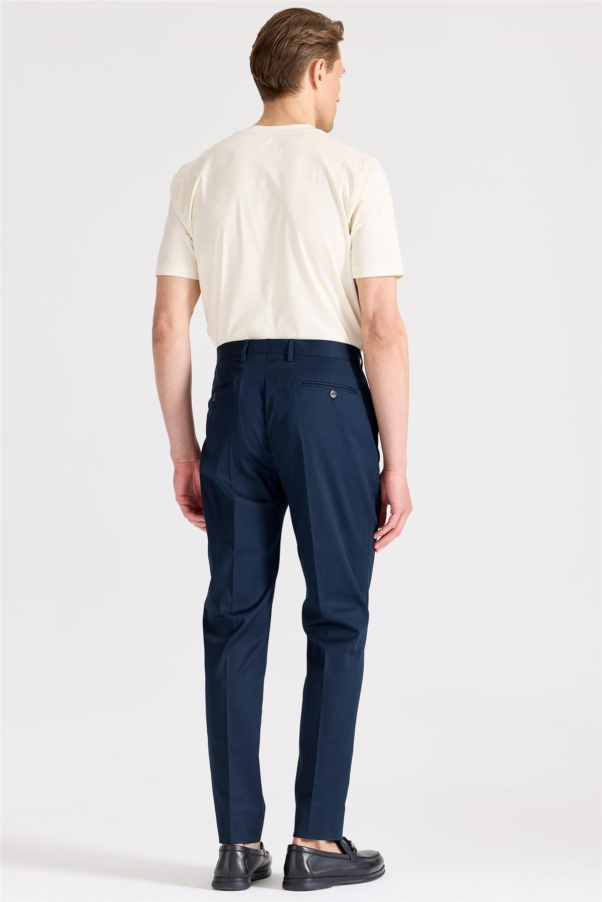 Lacivert Pamuk Pantolon 