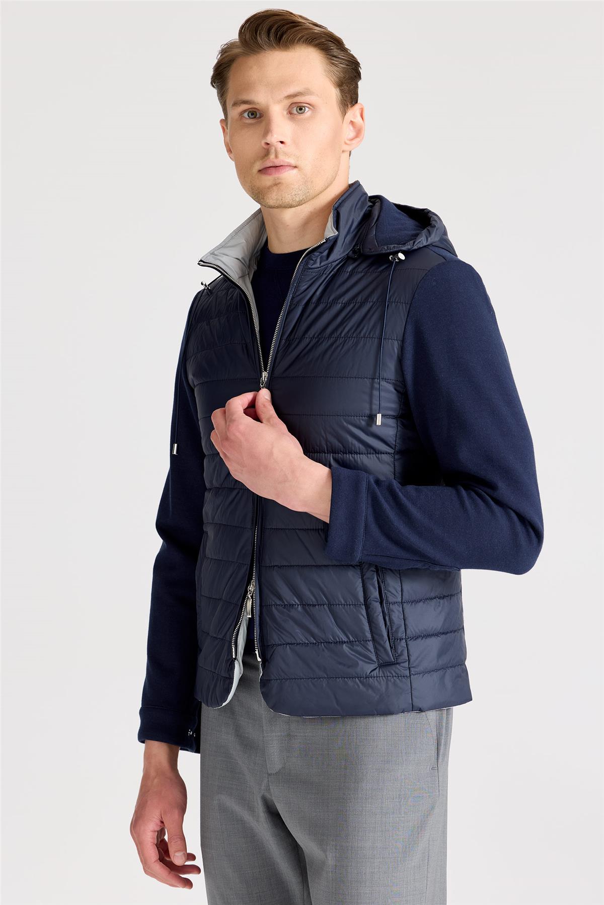 Lacivert Pamuk Spor Mont