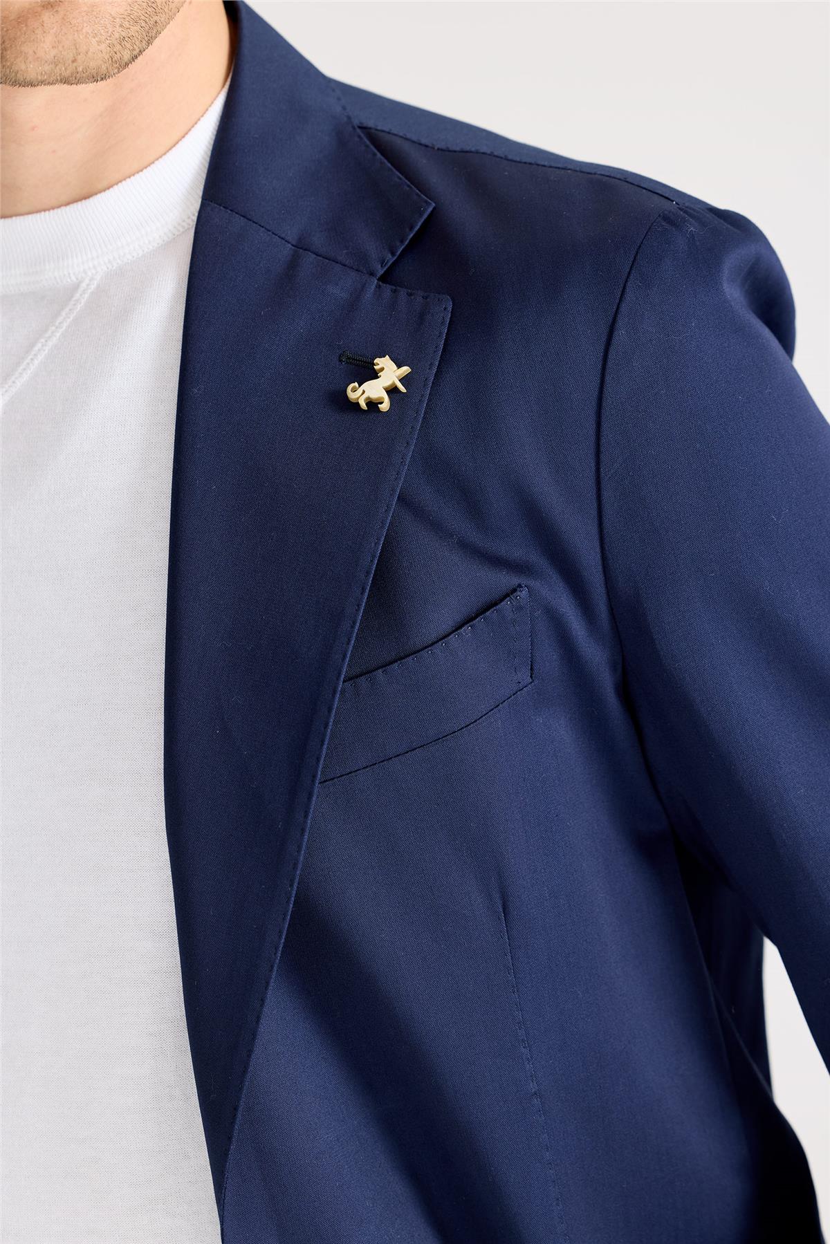 Lacivert Pamuk Takım Elbise