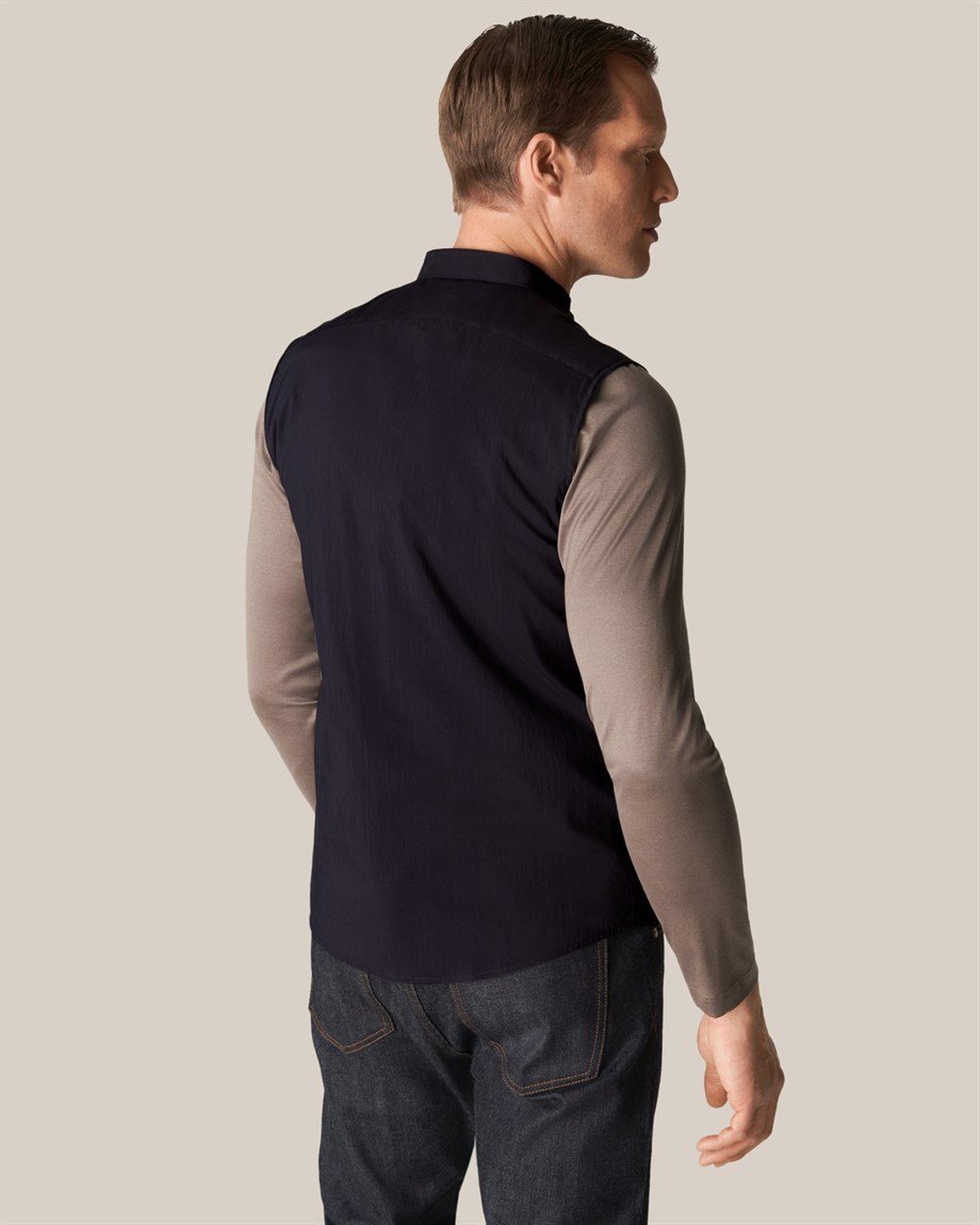 Lacivert Rüzgar Kesici Yelek