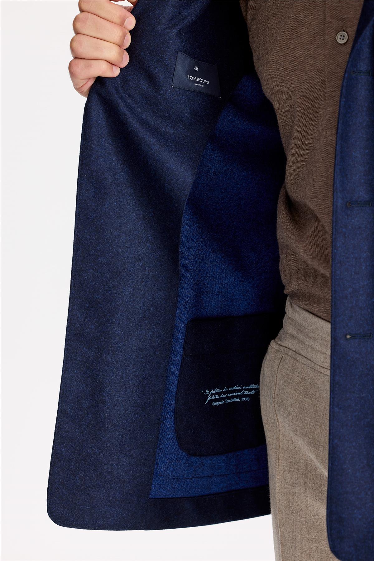 Lacivert Saf Yün Ceket