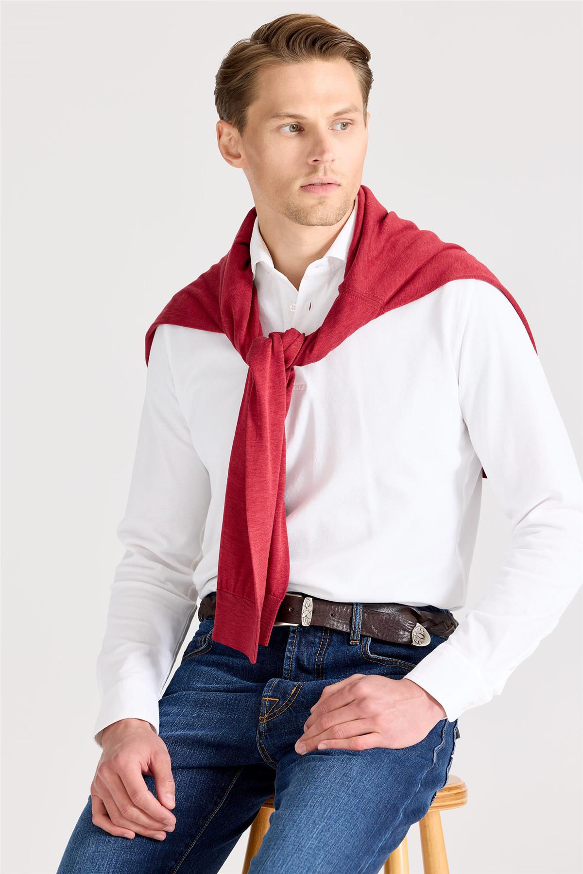 Lacivert Selvedge Pamuk Denim Pantolon