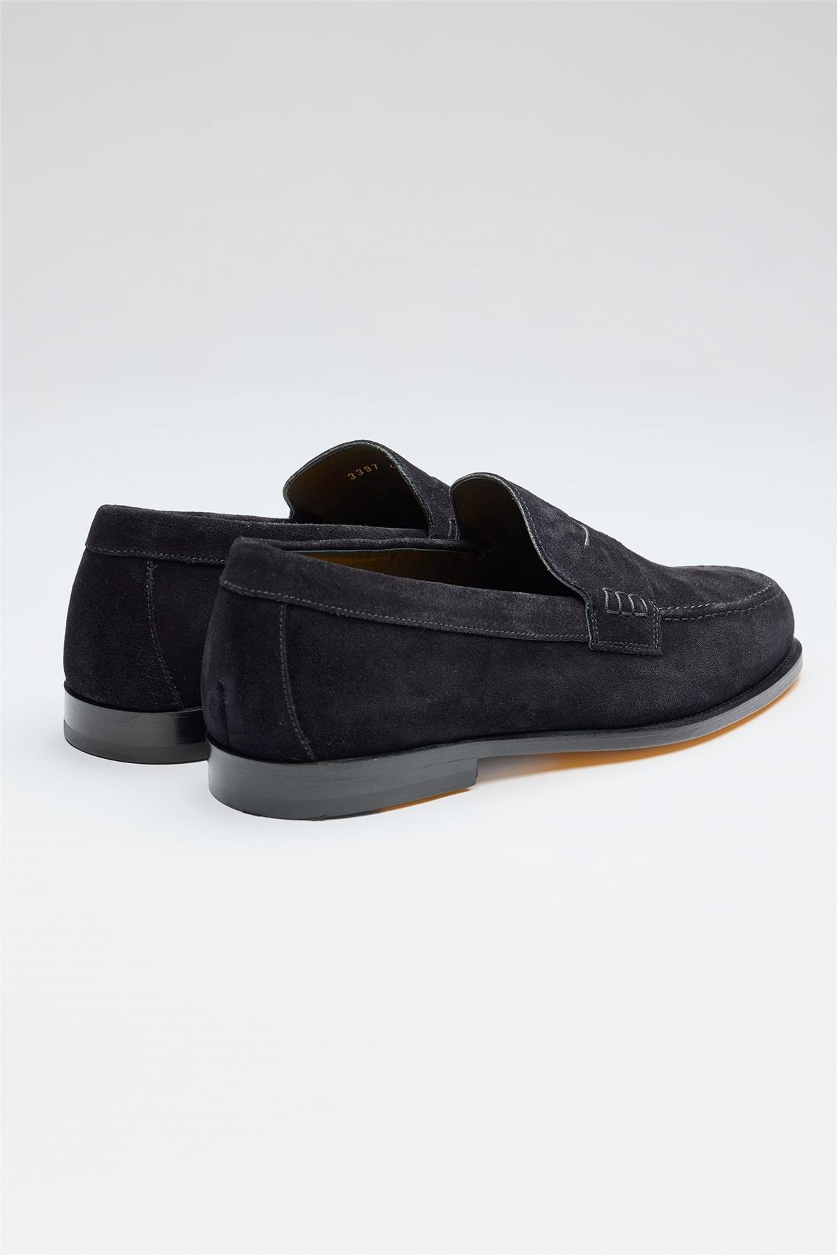 Lacivert Süed Penny Loafer