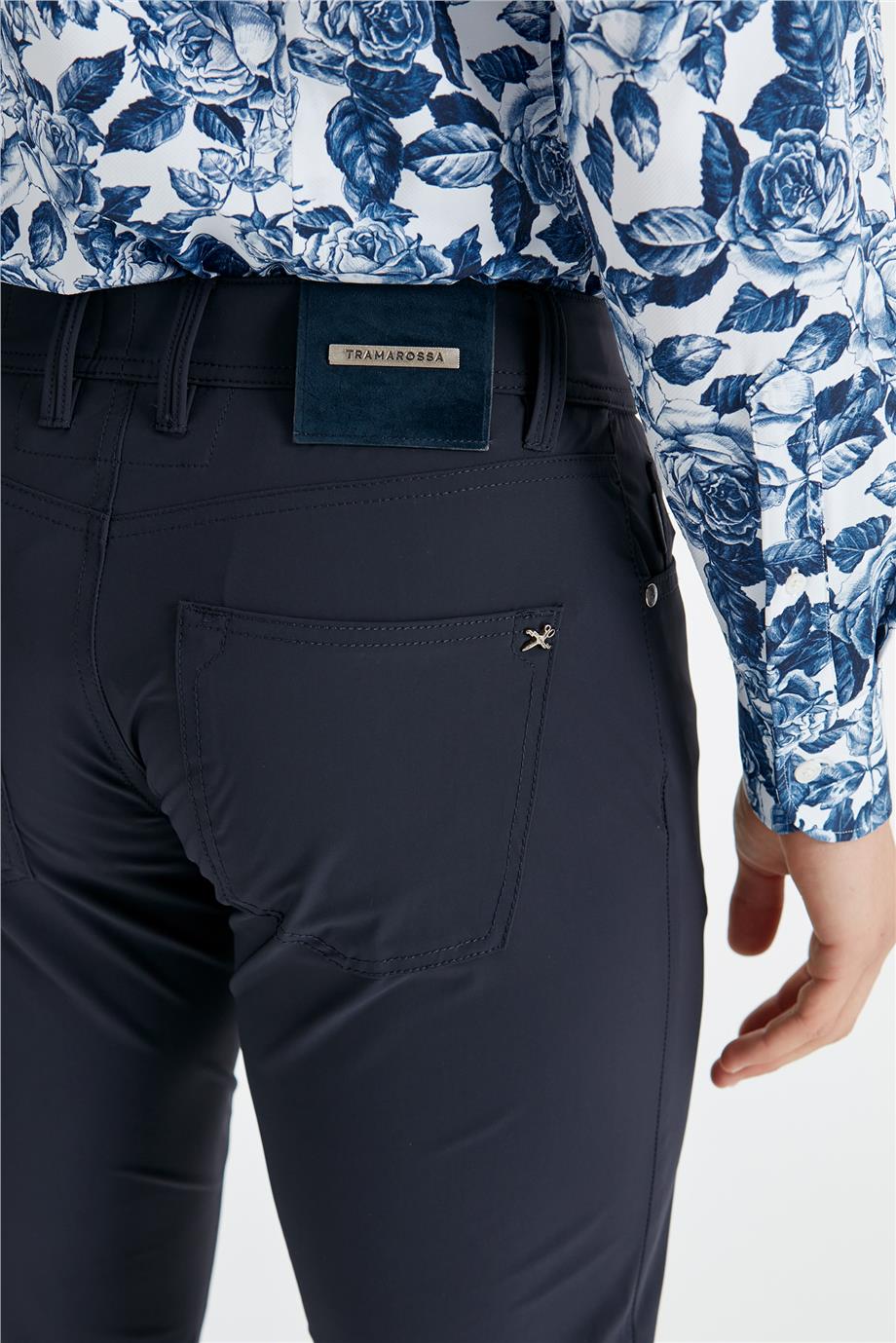 Lacivert Teknik Kumaş Pantolon