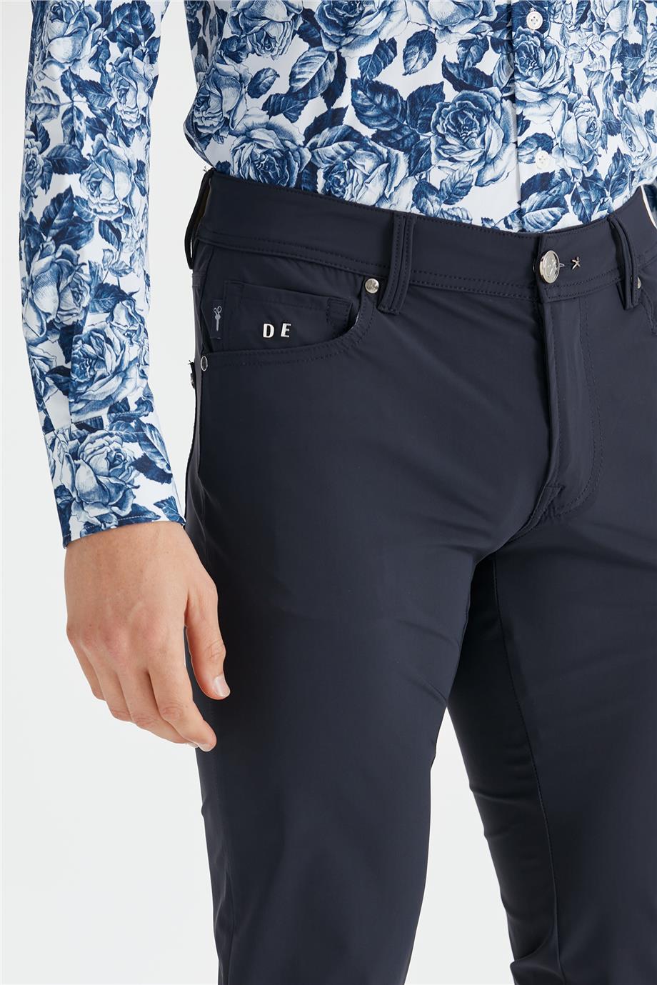 Lacivert Teknik Kumaş Pantolon