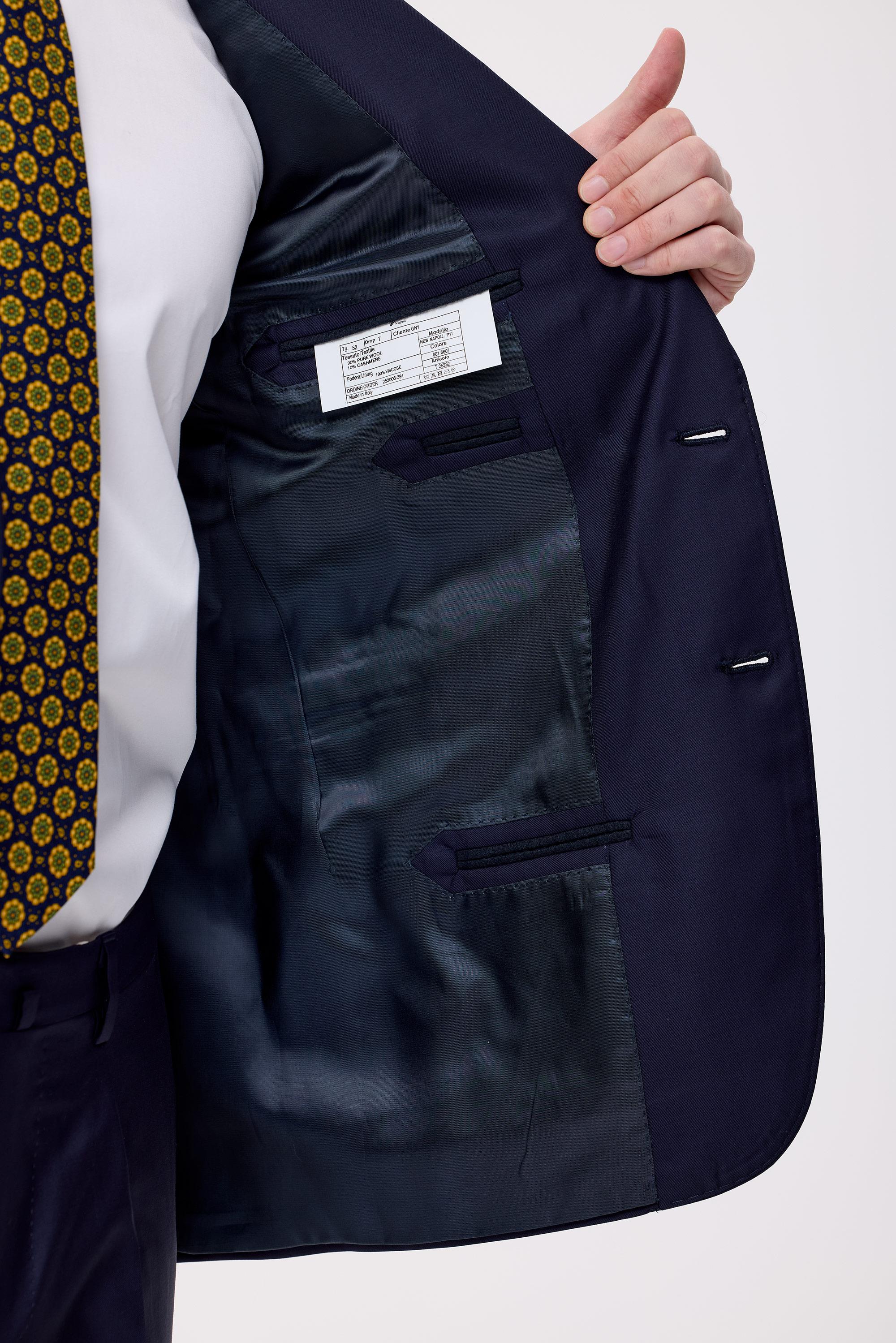 Lacivert Yün Kaşmir Takım Elbise