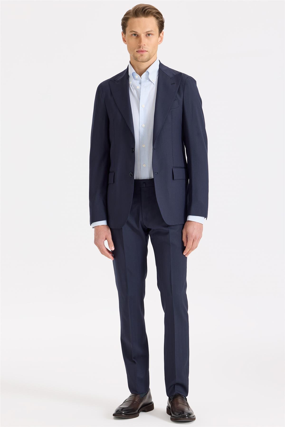 Lacivert Yün Takım Elbise