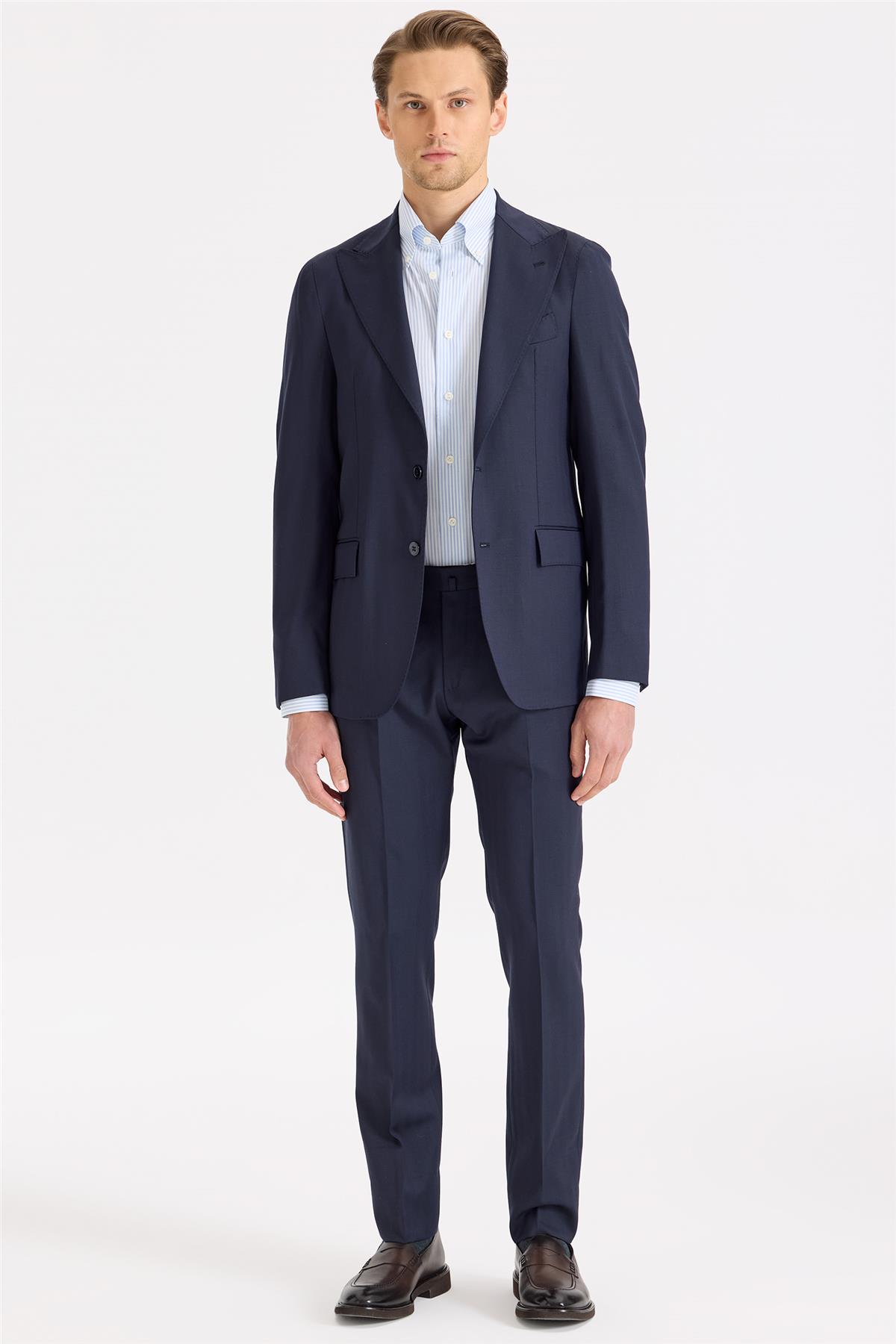 Lacivert Yün Takım Elbise