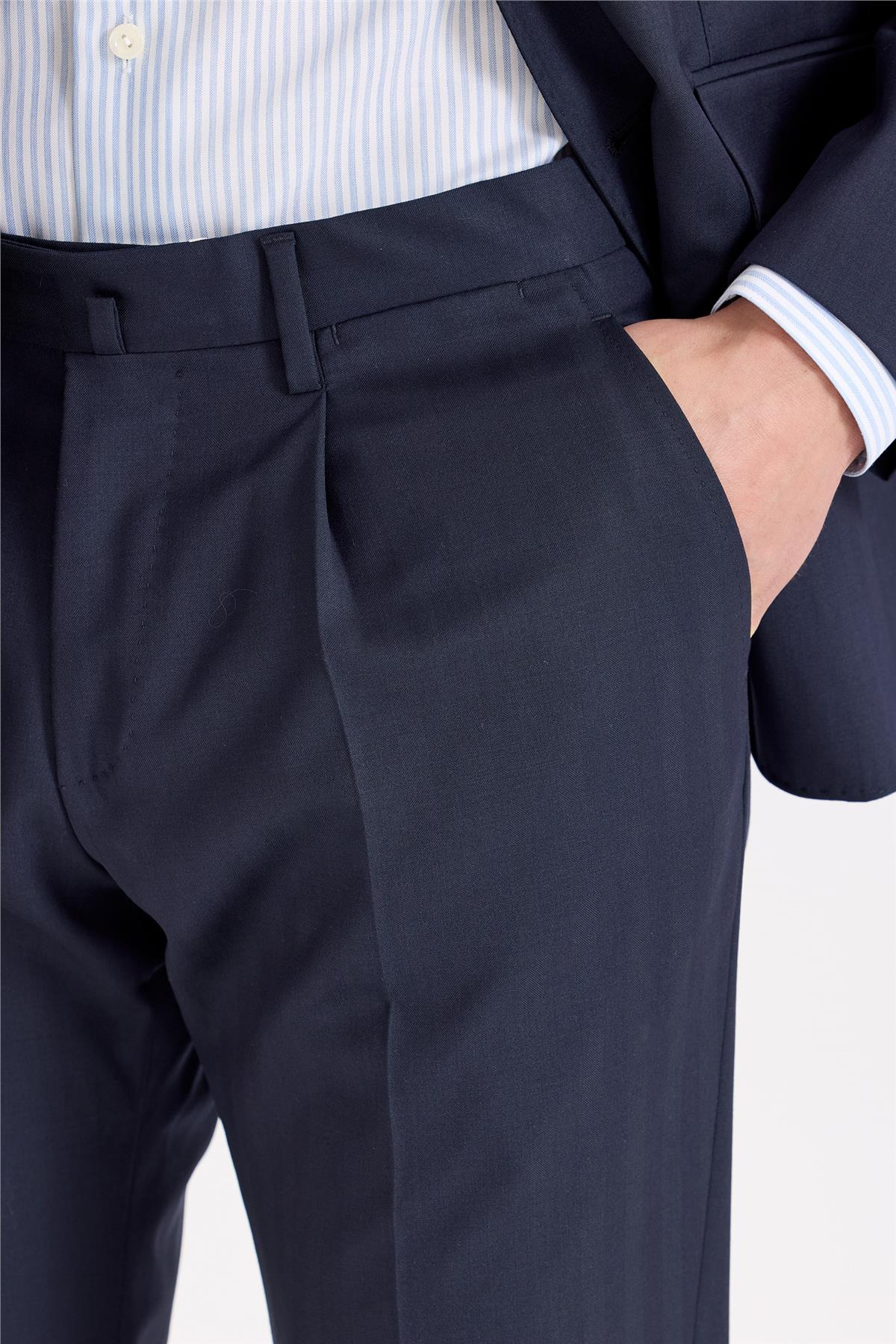 Lacivert Yün Takım Elbise