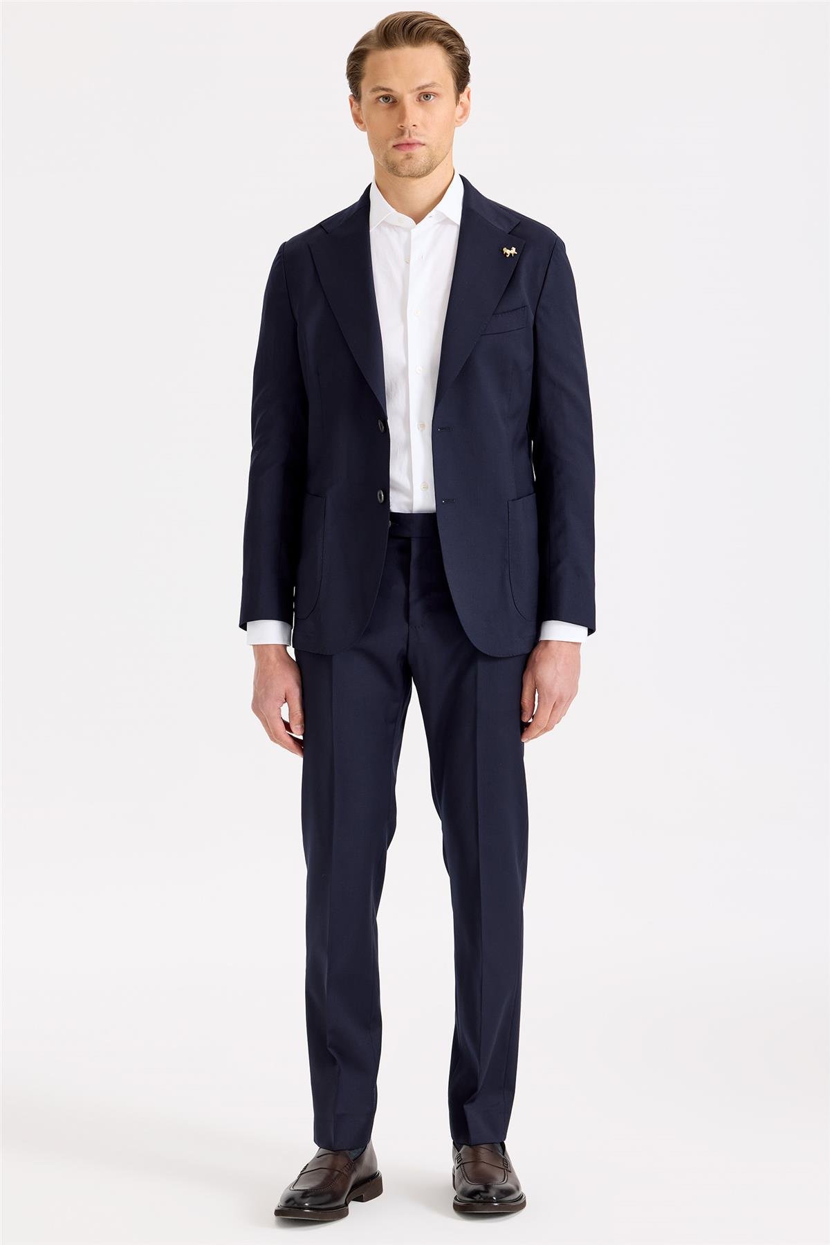 Lacivert Yün Takım Elbise