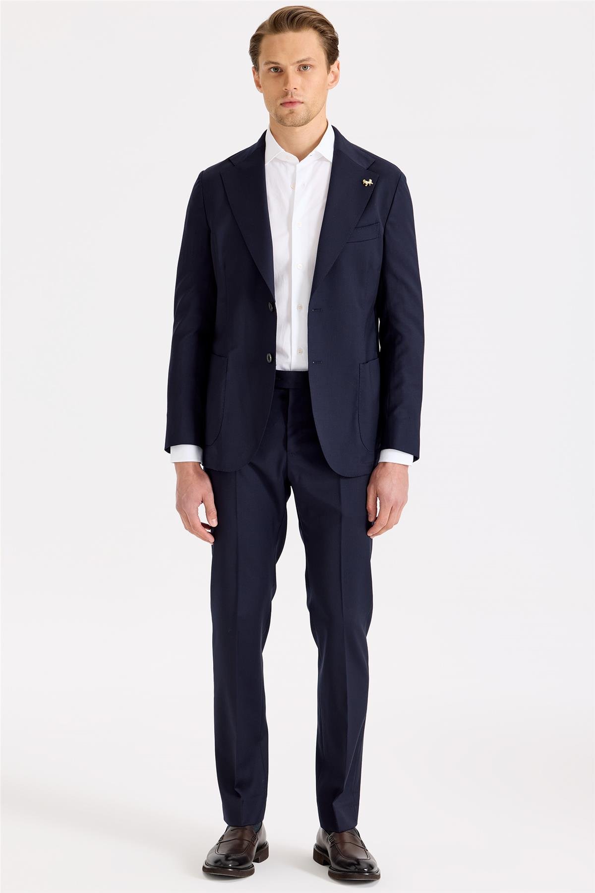 Lacivert Yün Takım Elbise