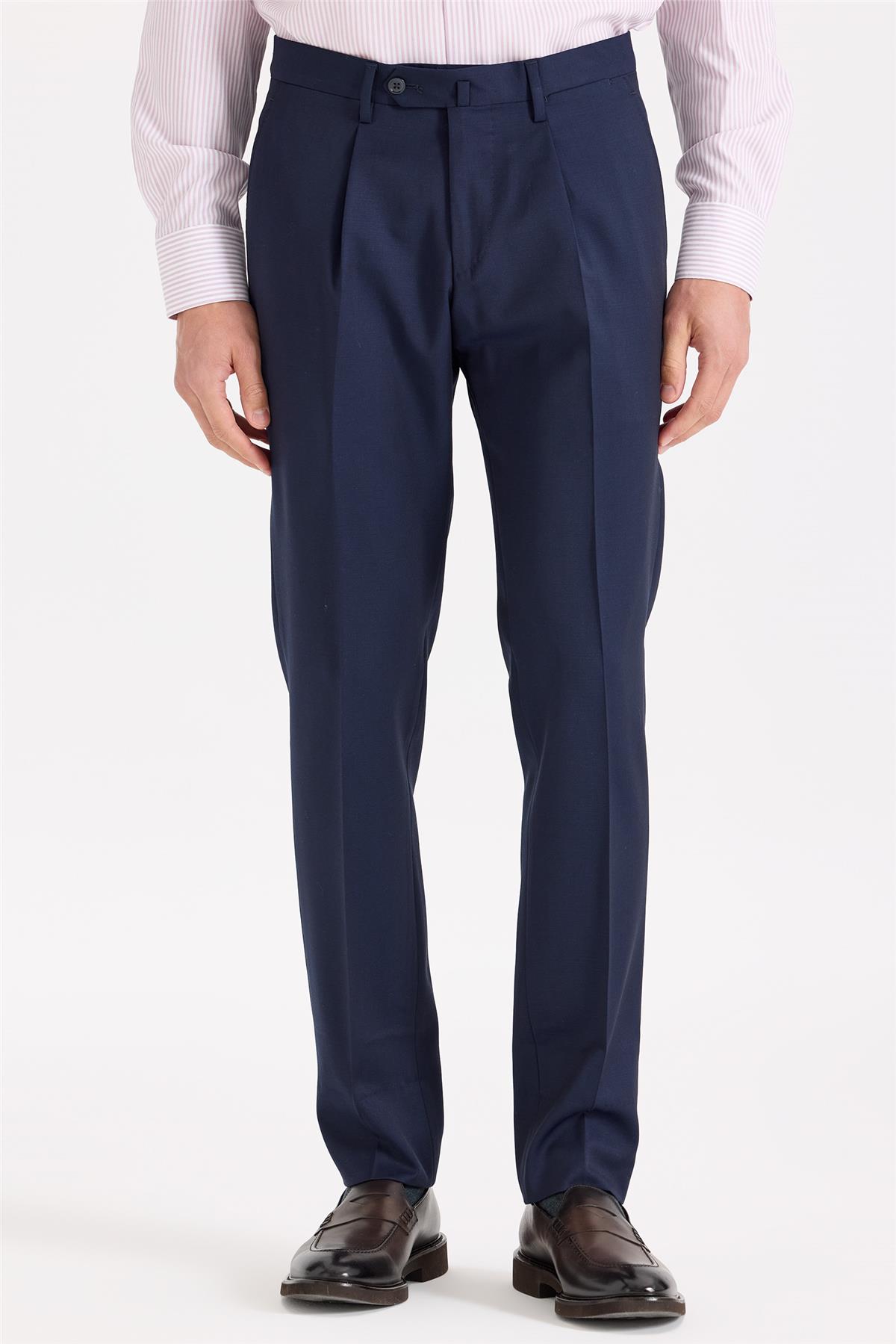 Lacivert Yün Takım Elbise