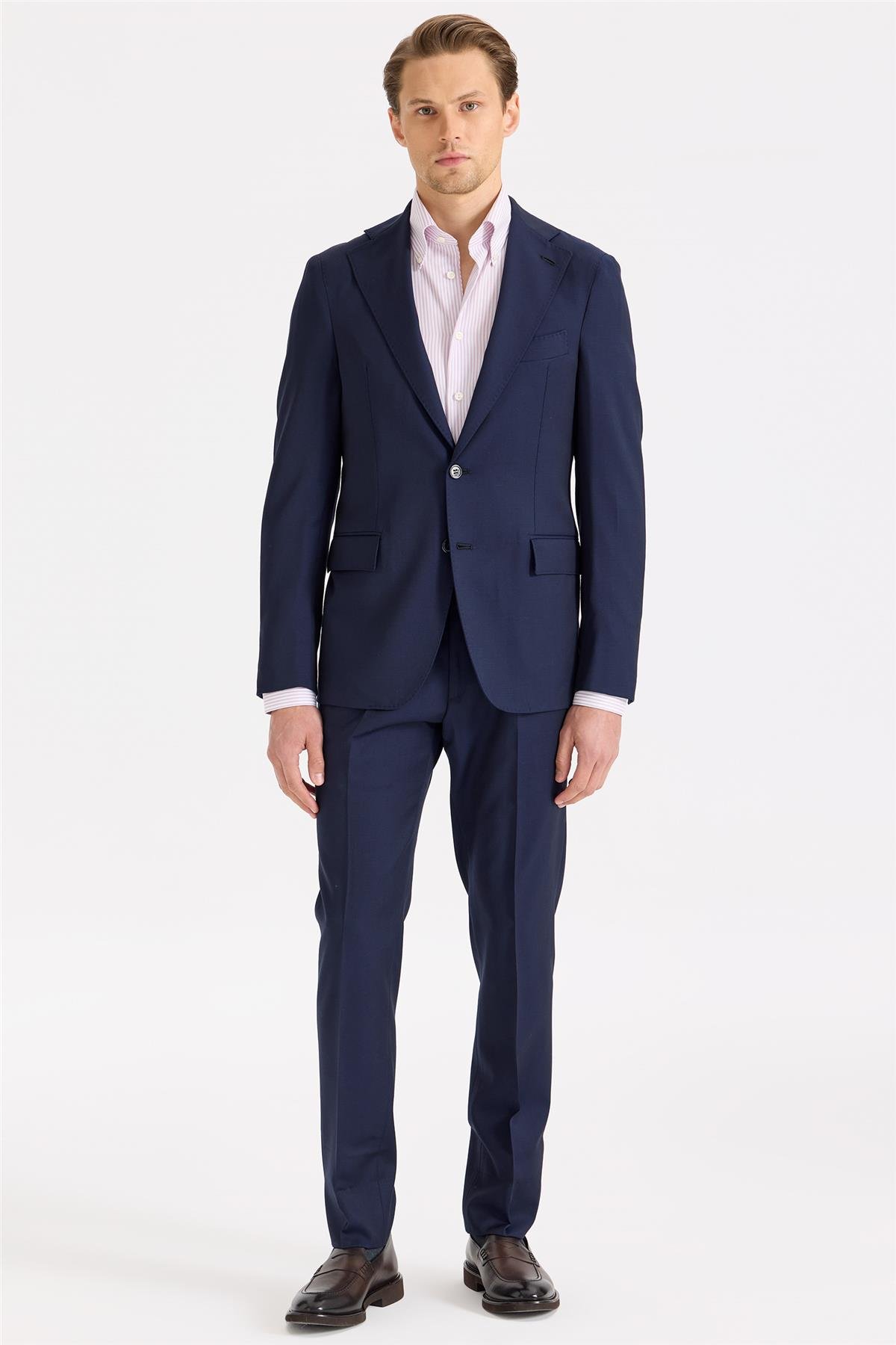 Lacivert Yün Takım Elbise