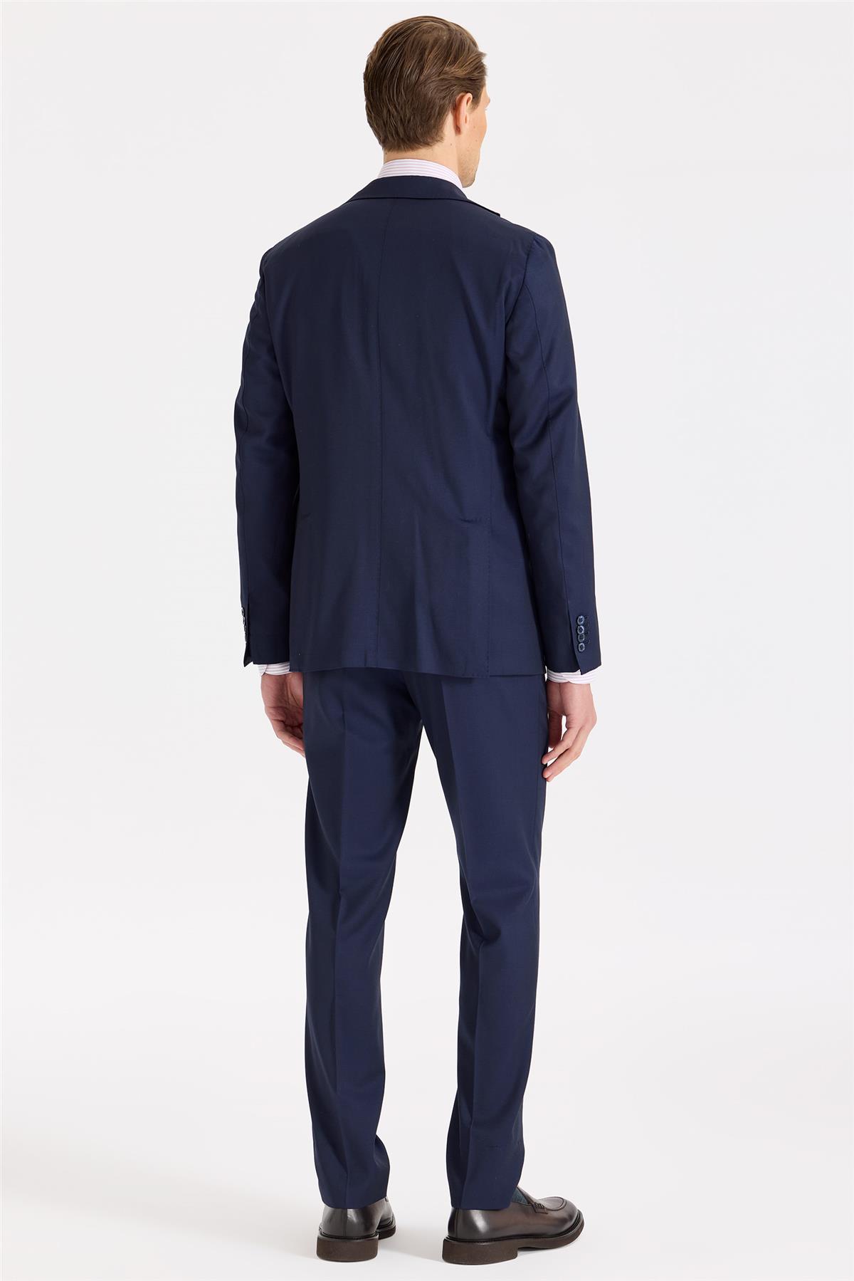 Lacivert Yün Takım Elbise