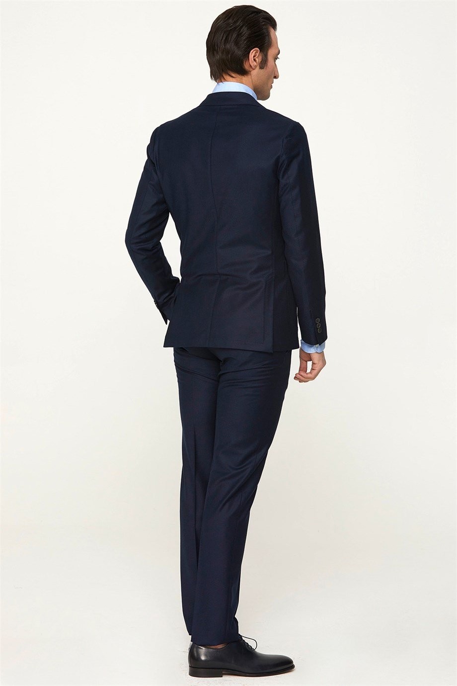 Lacivert Yün Zero Gravity Erkek Takım Elbise