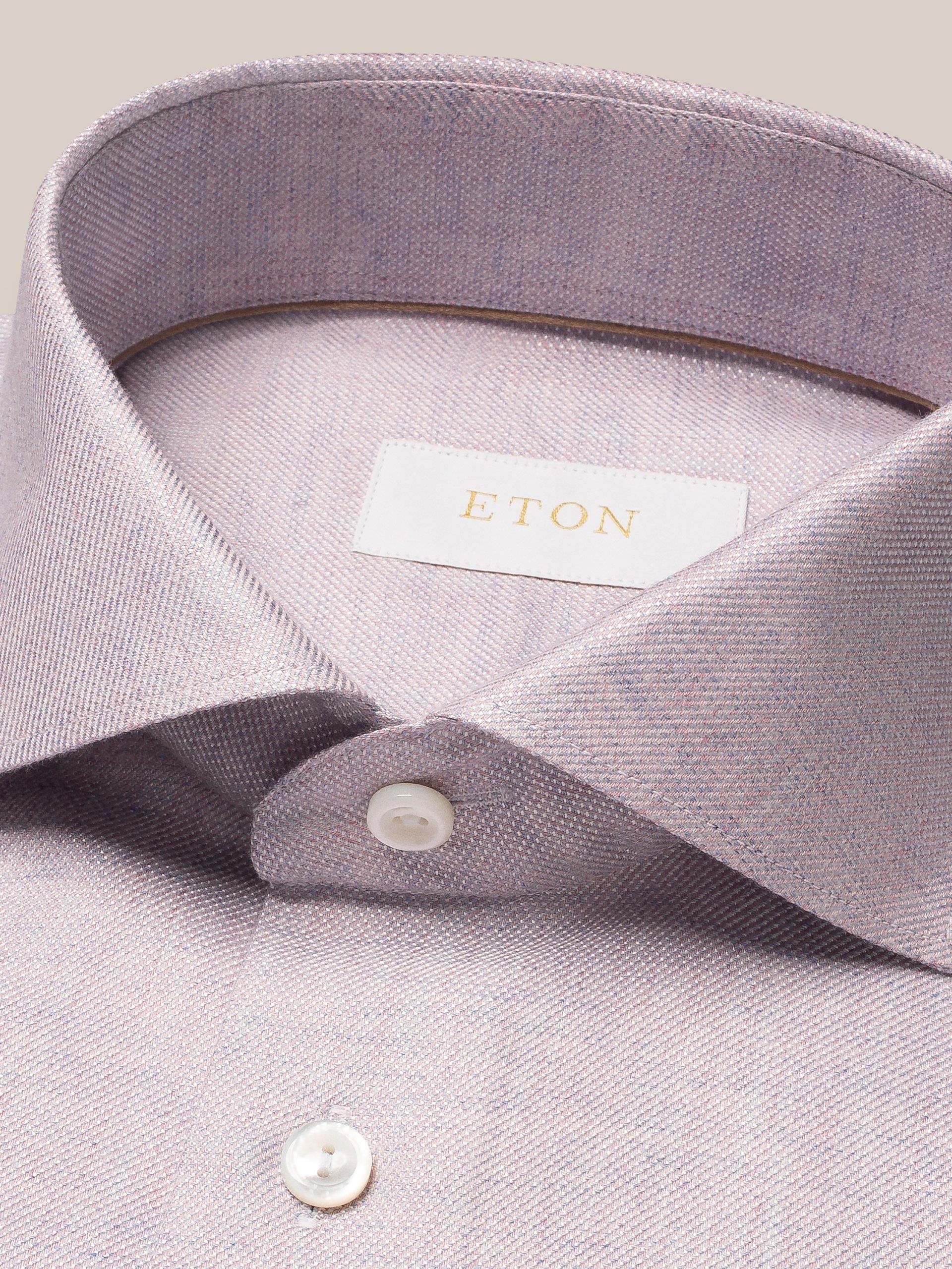 Lila Pamuk Kaşmir İpek Gömlek