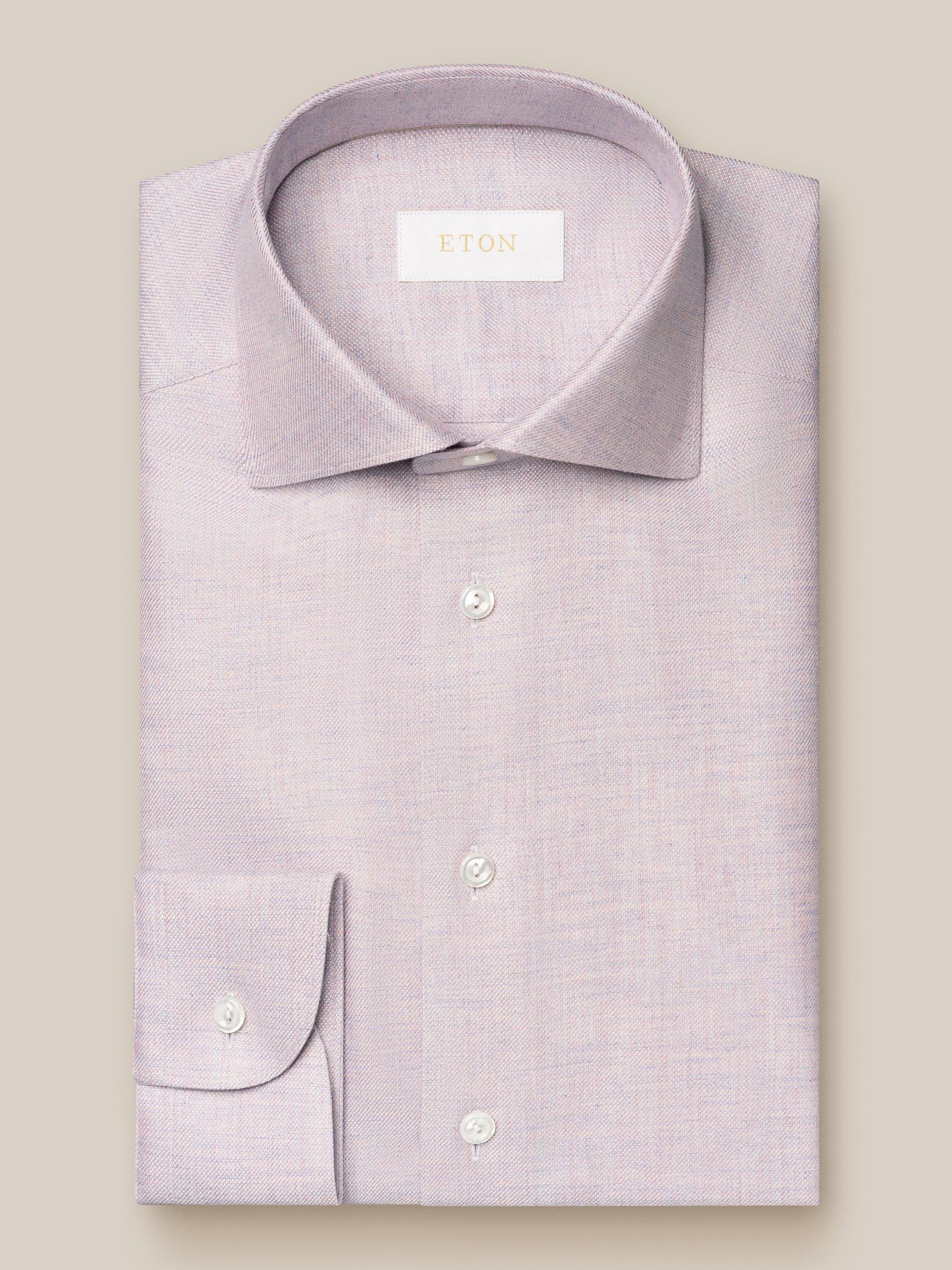 Lila Pamuk Kaşmir İpek Gömlek