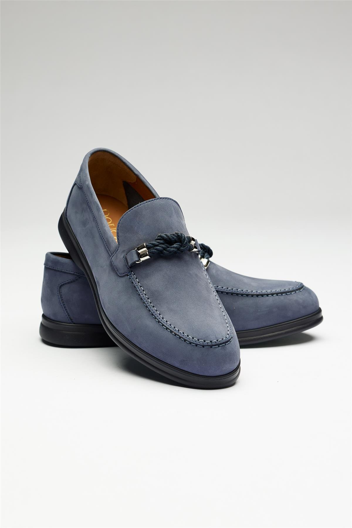 Mavi Deri Loafer