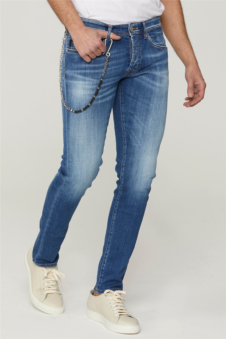 Mavi Eskitme Denim Pantolon