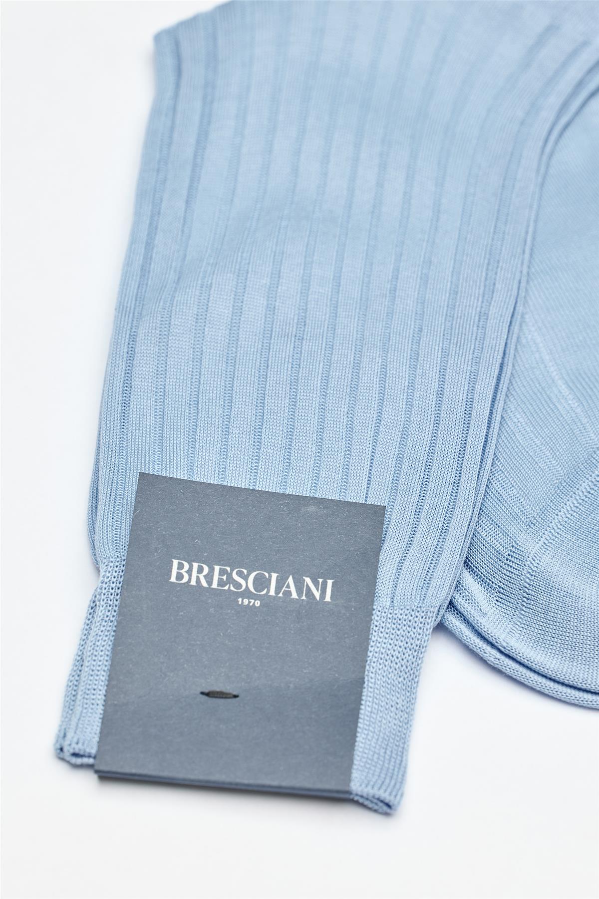 Mavi Merserize Pamuk Çorap