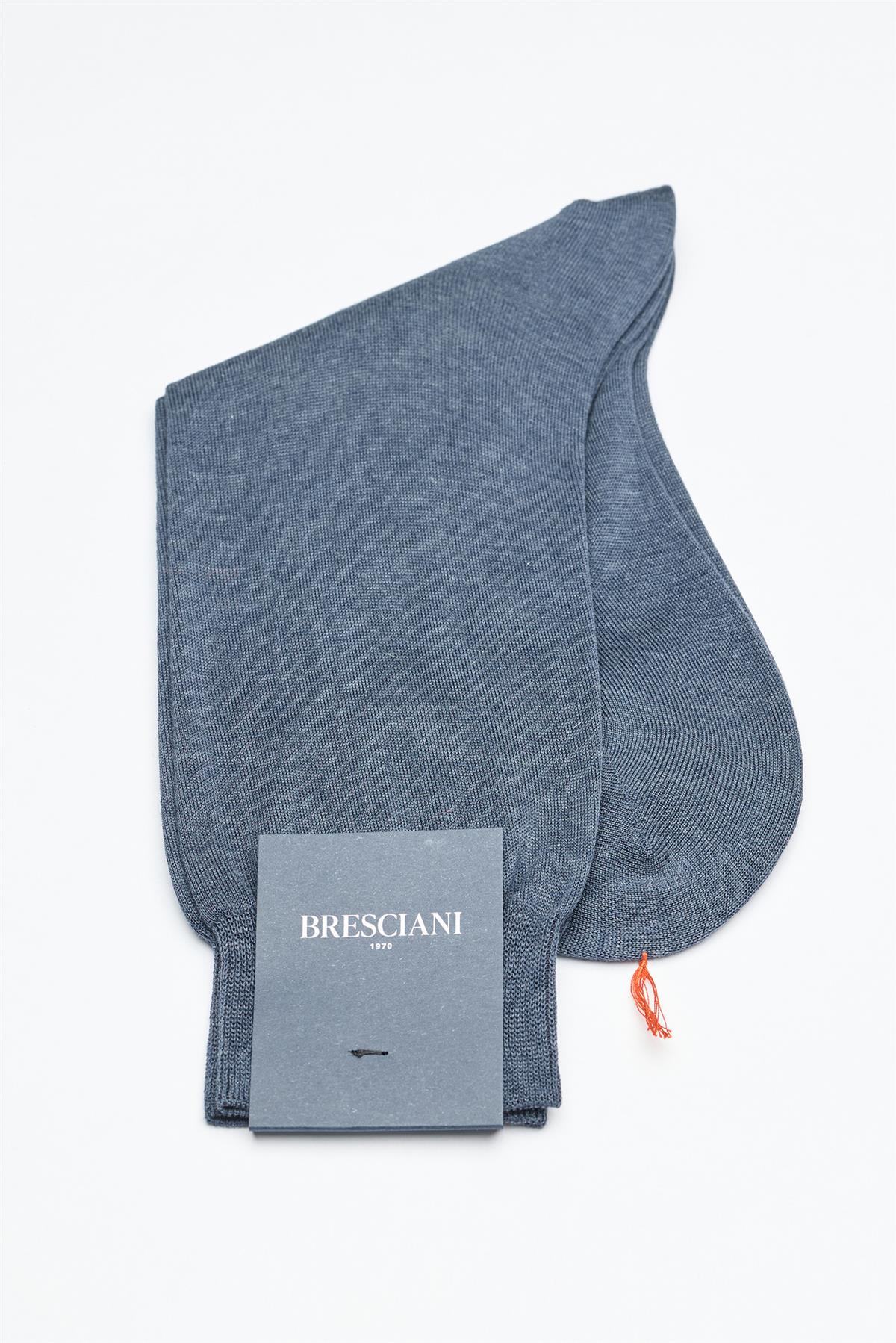 Mavi Merserize Pamuk Çorap