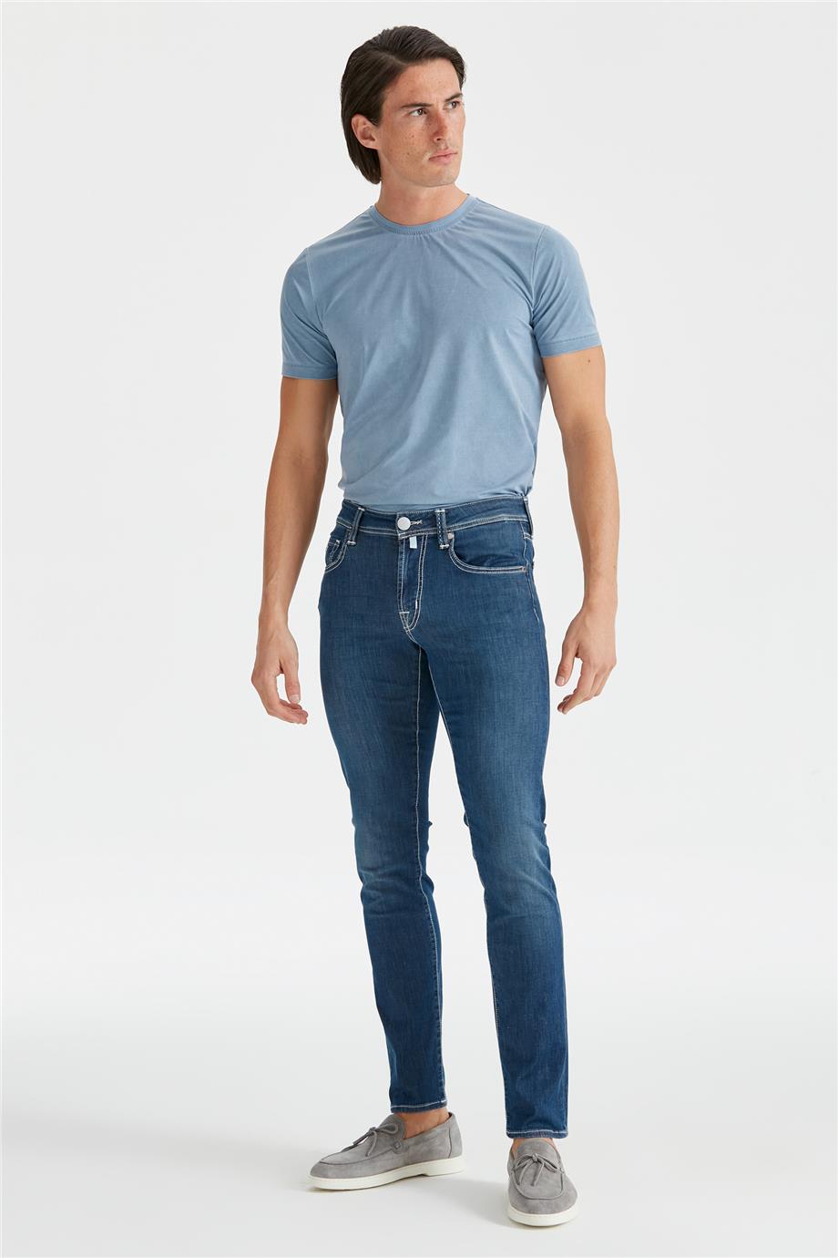 Mavi Organik Pamuklu Denim Pantolon